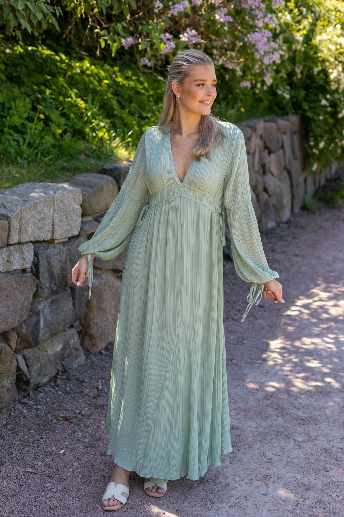 Marigold Dress Spring Green