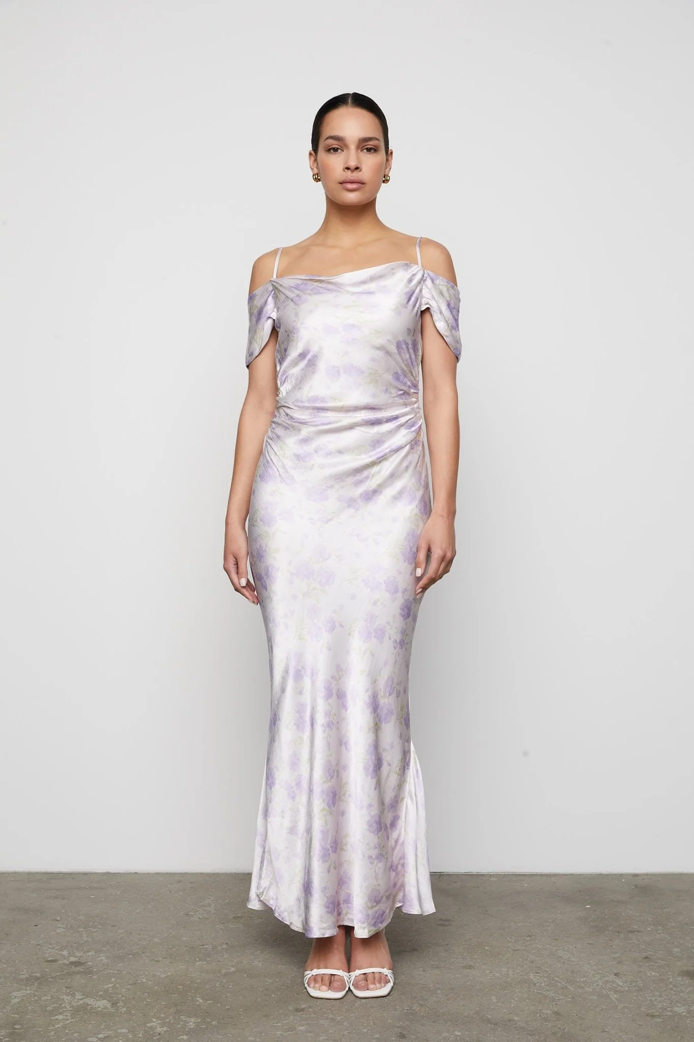 Lyra Dress Lilac Jasmine Print - Image 2