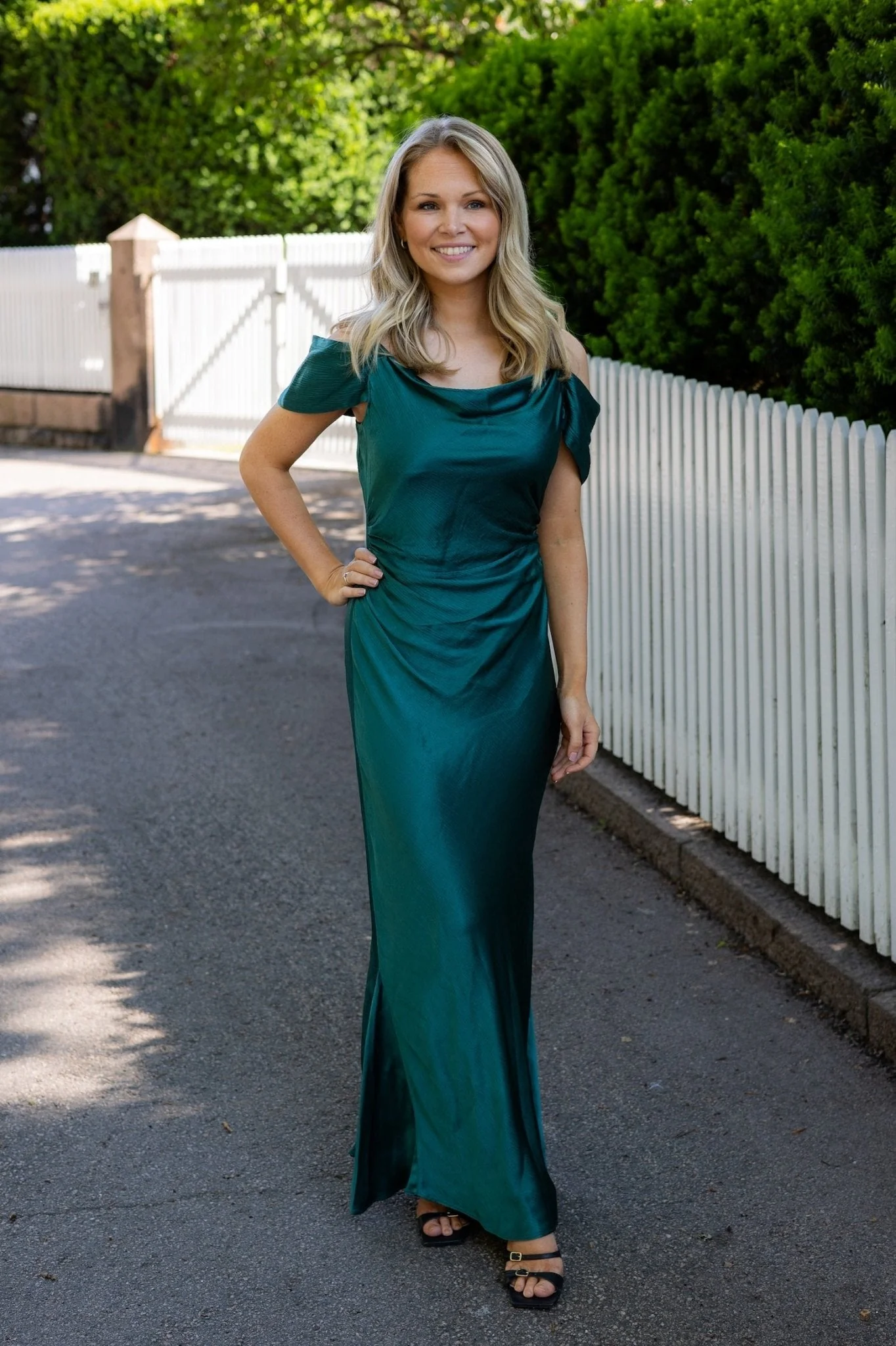 Lyra Dress Emerald Green - Image 6