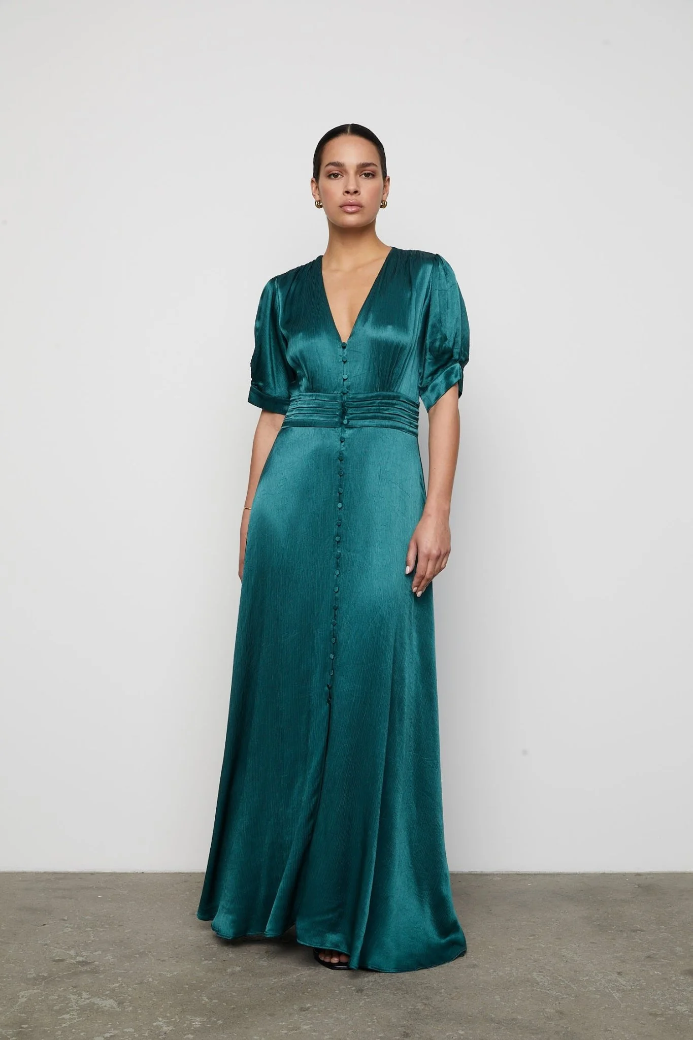 Athalia Dress Emerald Green