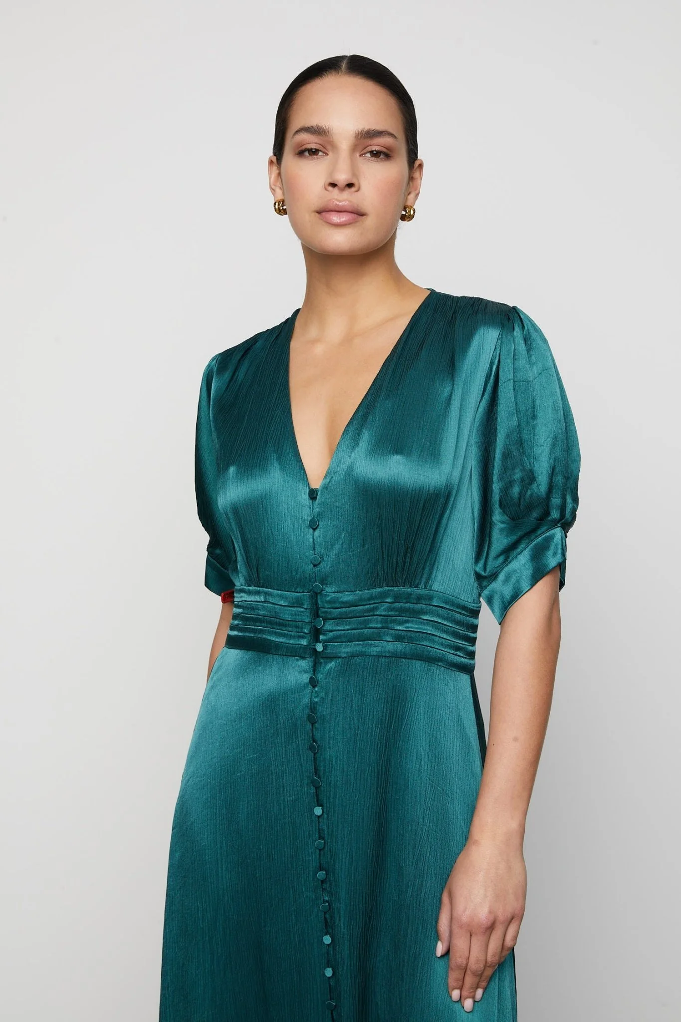 Athalia Dress Emerald Green - Image 6