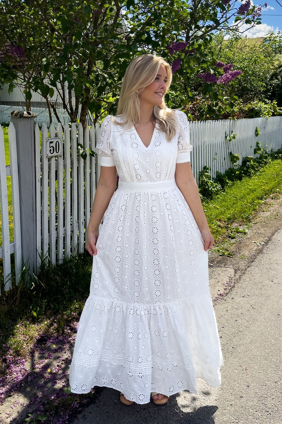 Delia Dress White - Image 2
