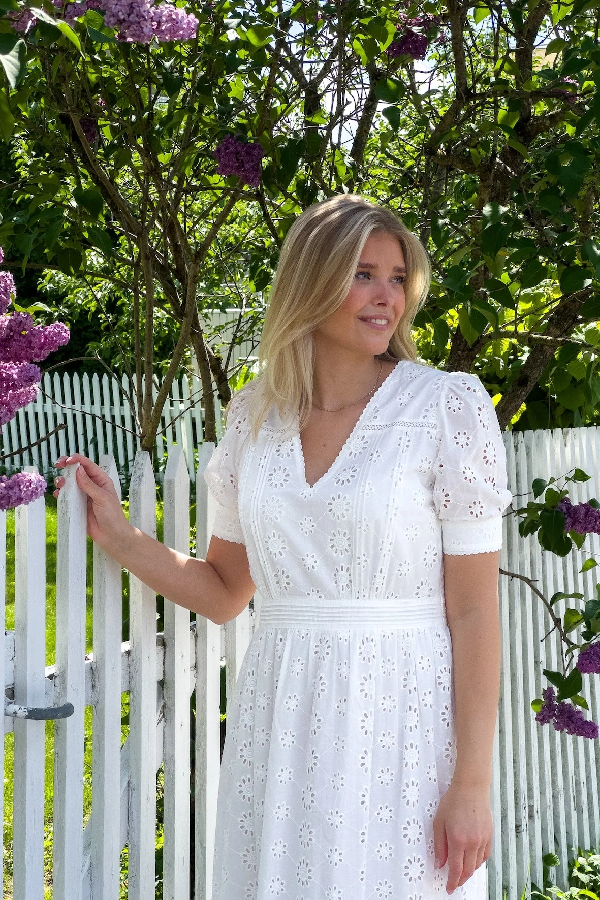 Delia Dress White - Image 3