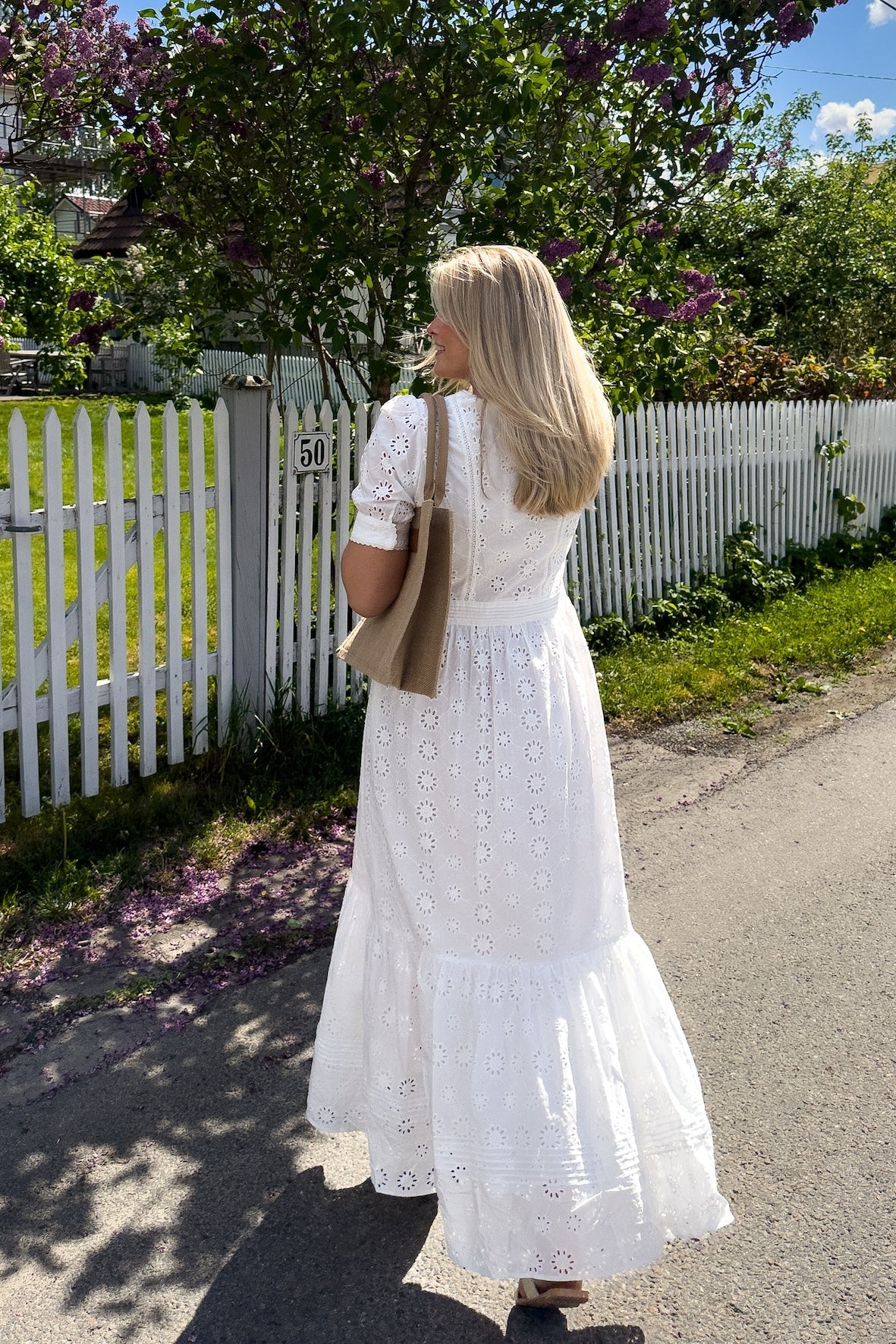 Delia Dress White - Image 4