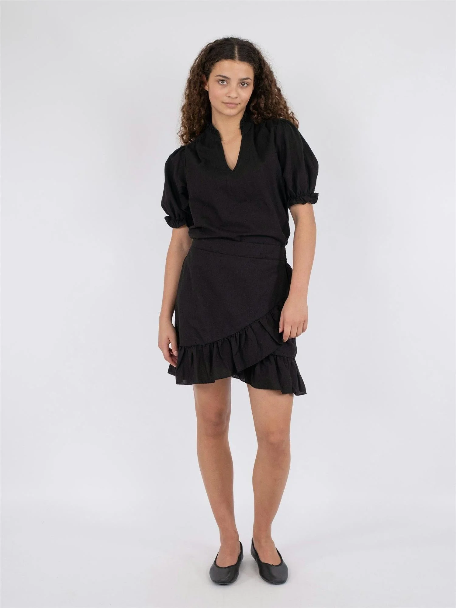 Bekka Linen Skirt Black - Image 5