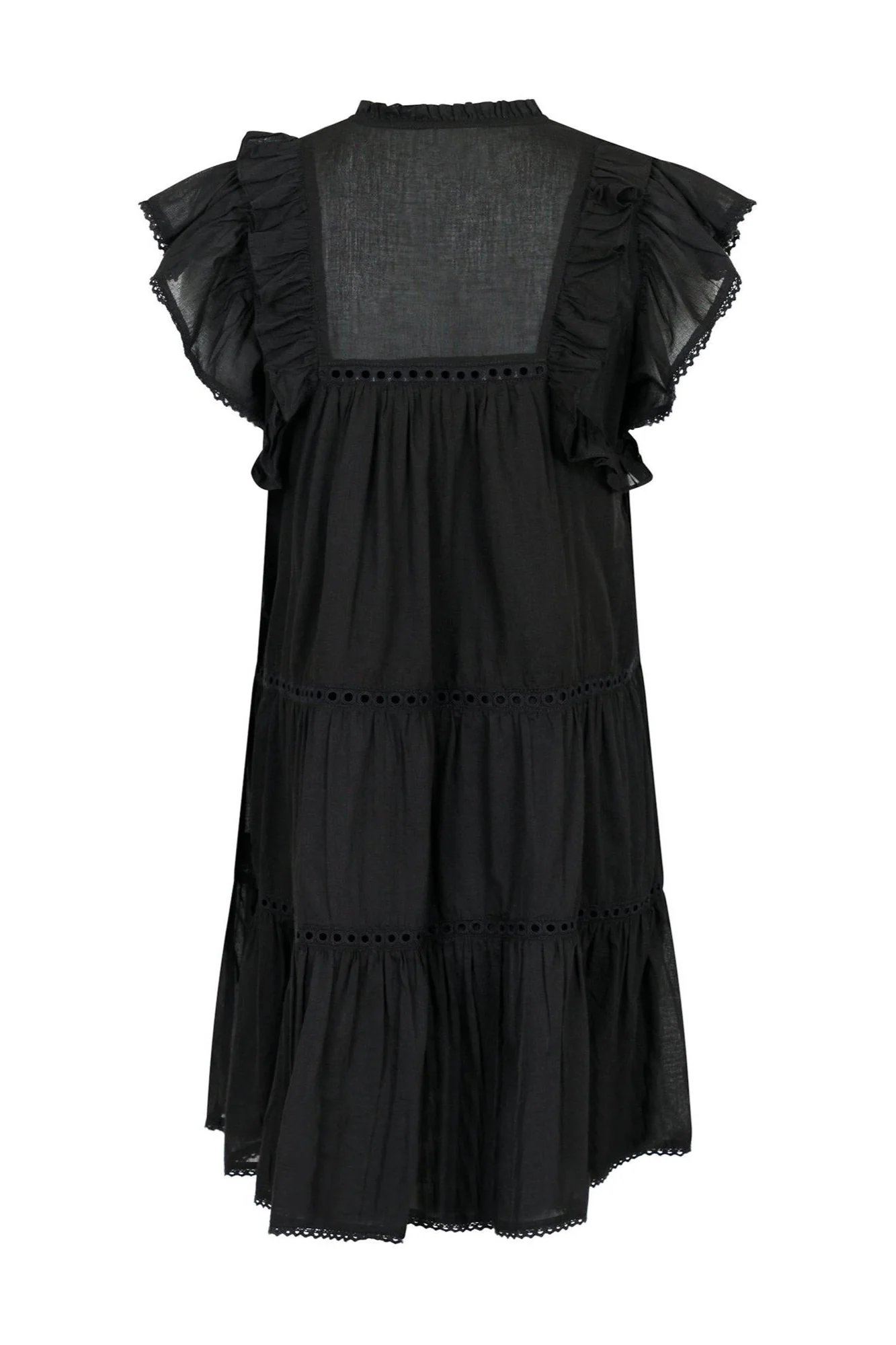 Jamma S Voile Dress Black - Image 10