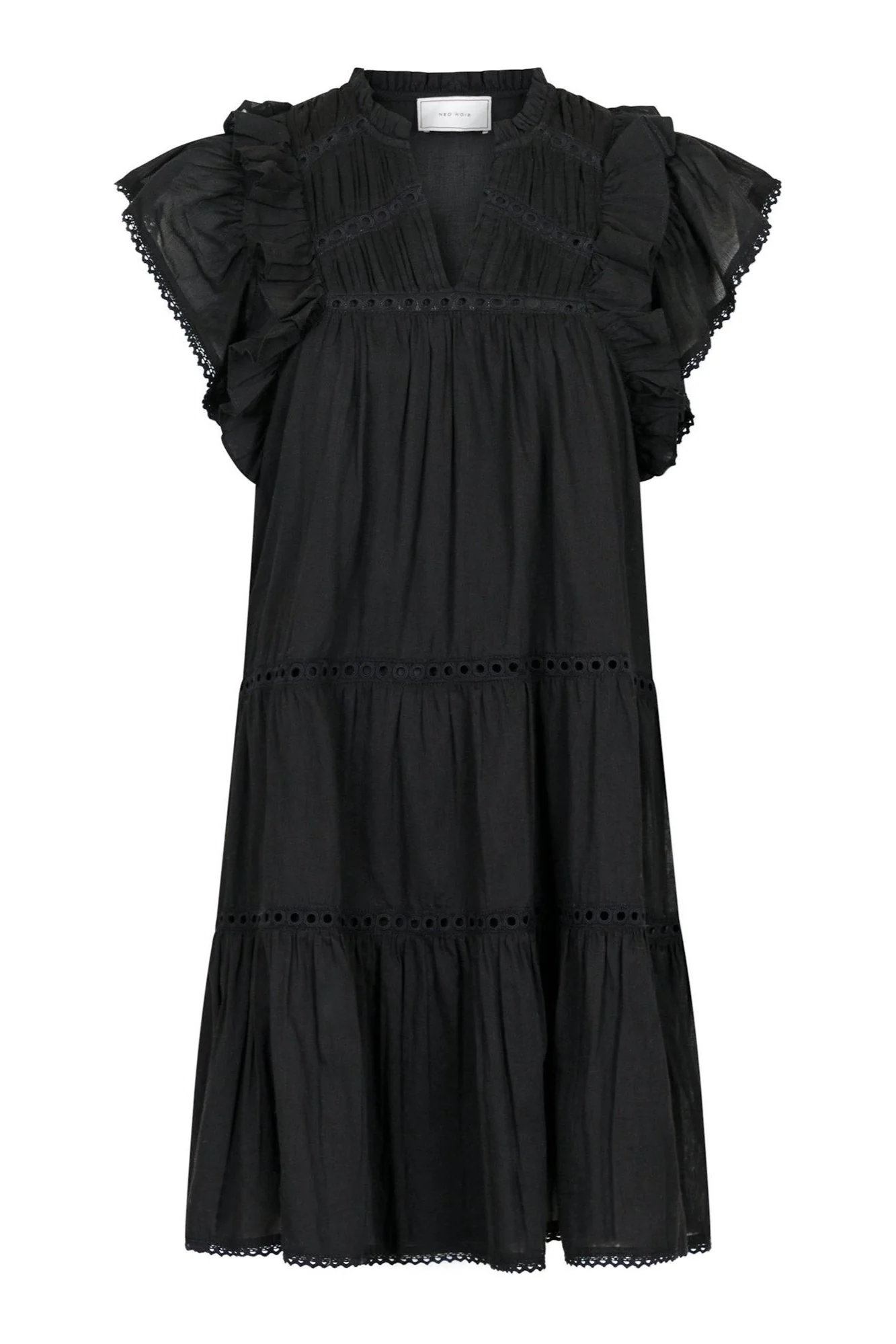 Jamma S Voile Dress Black - Image 2