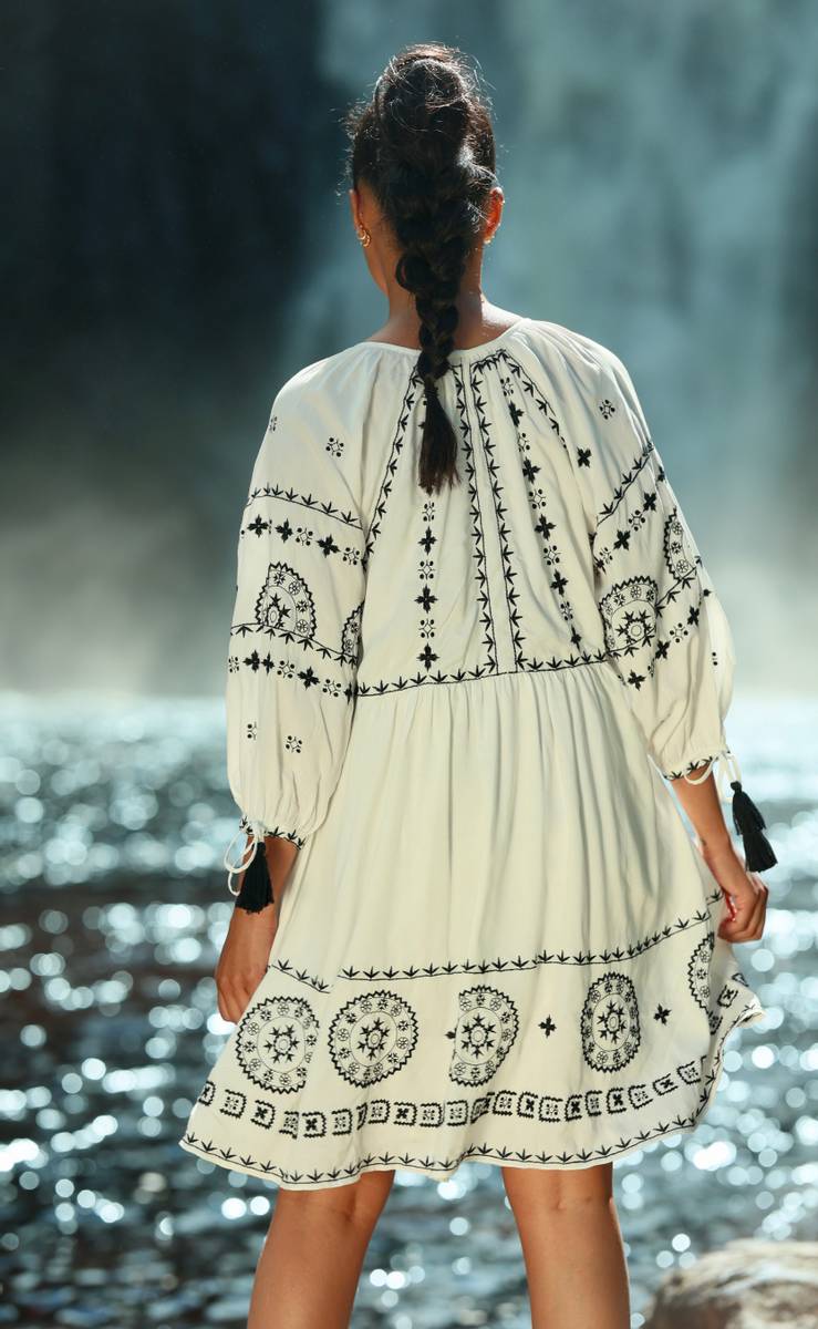 Filippa Mini Dress Whisper White - Image 6
