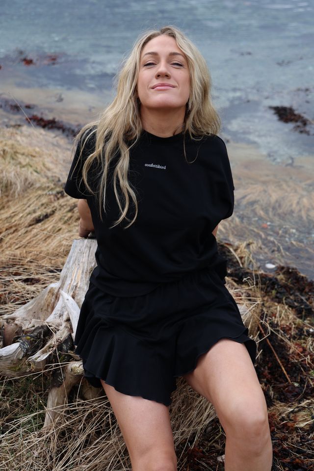 Jersey Skirt Shorts Black - Image 5