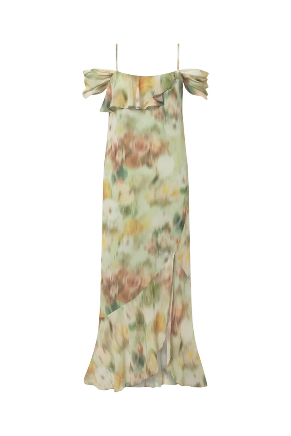 Primula Dress Spring Green Print - Image 2