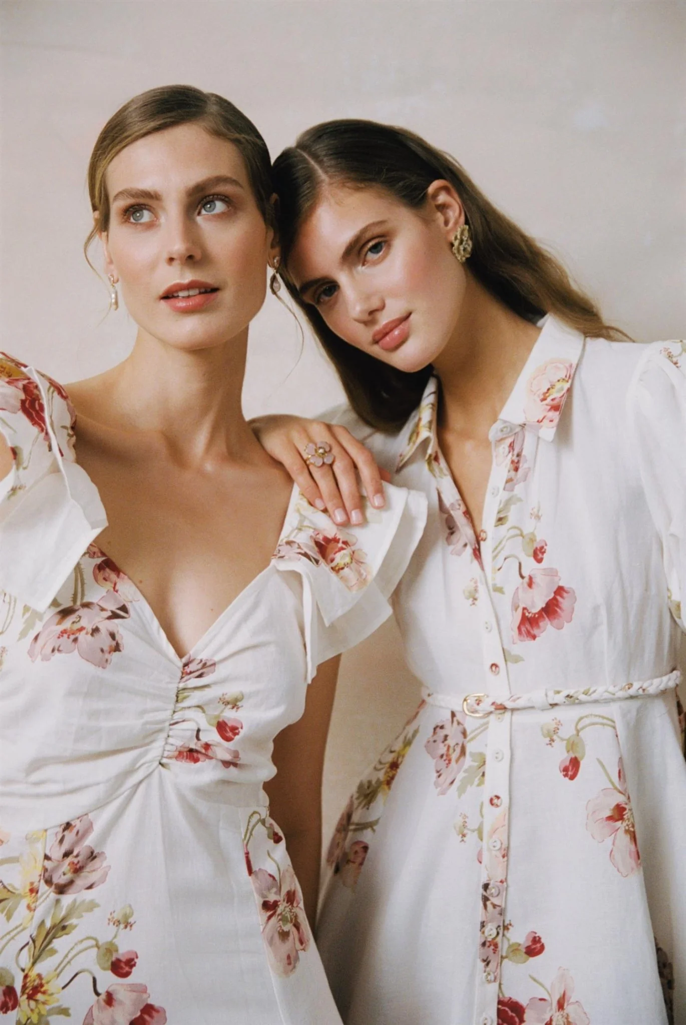 Linen Button-Down Dress Rosette - Image 4