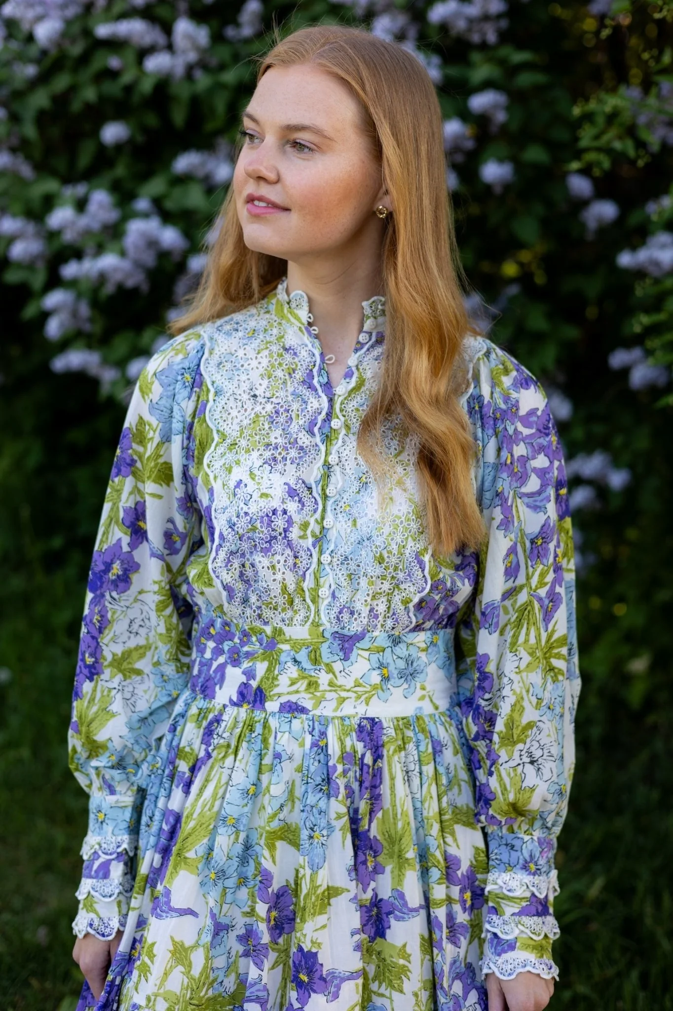 Cotton Slub Mini Dress Blossom - Image 2