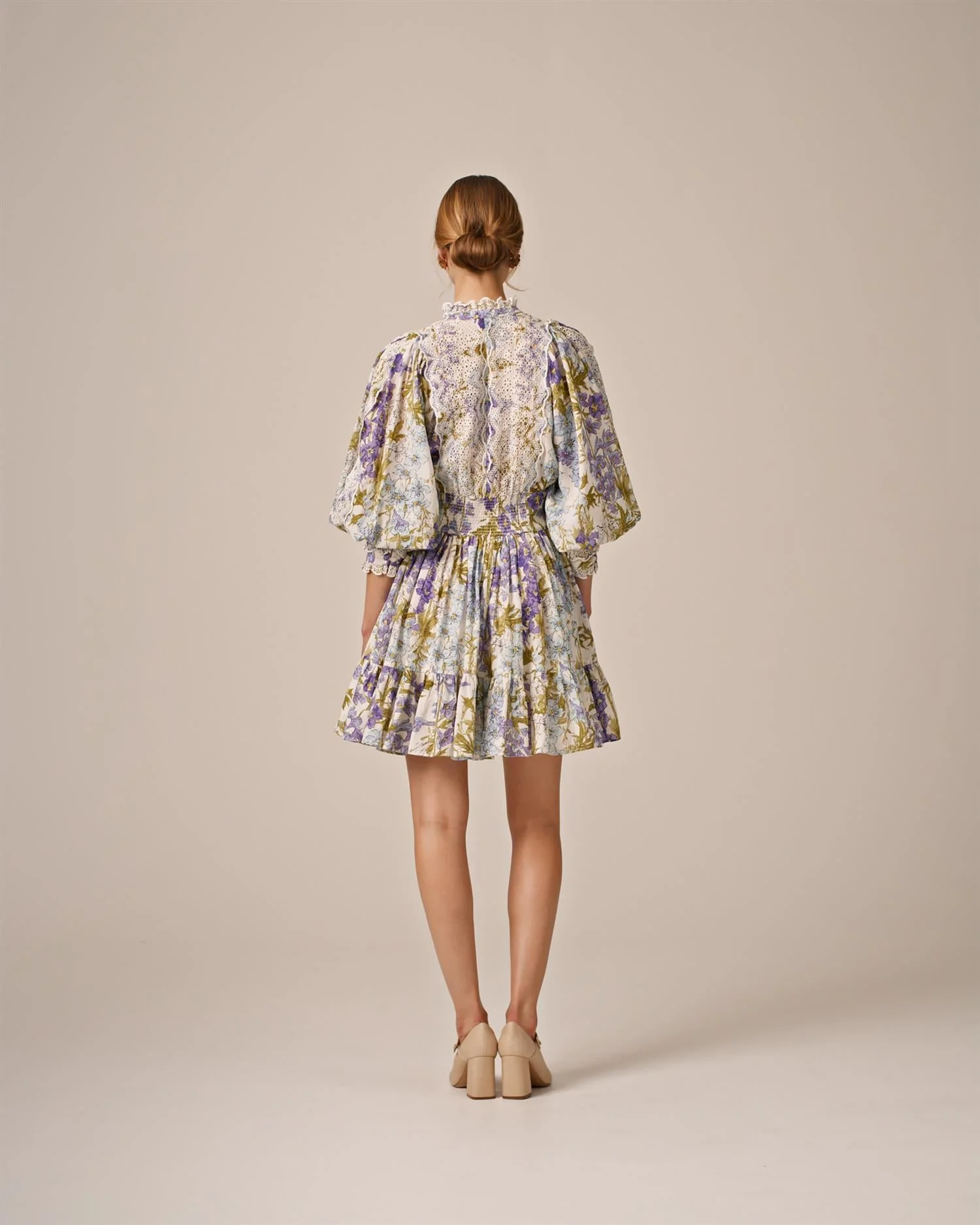 Cotton Slub Mini Dress Blossom - Image 7