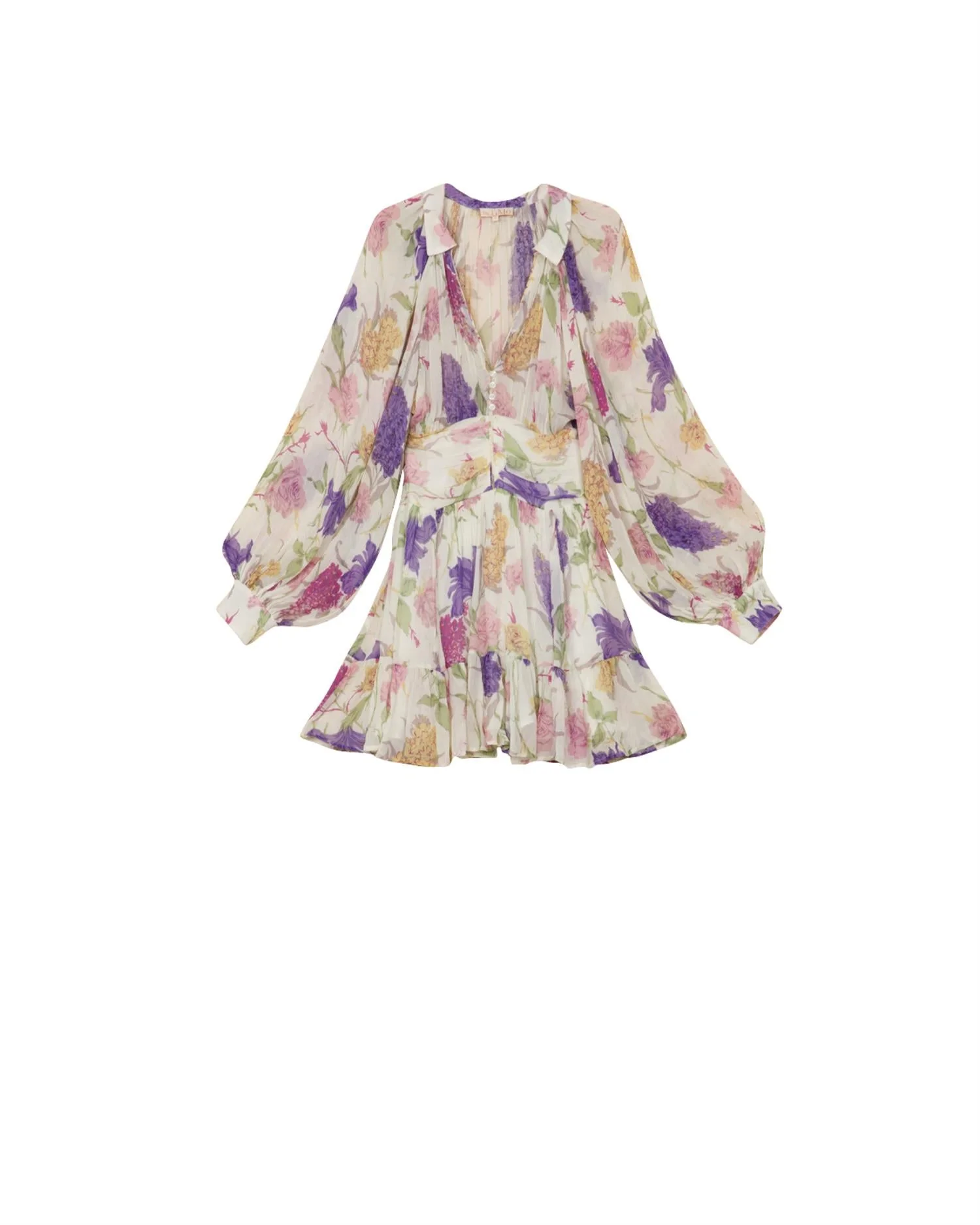Chiffon Mini Dress Flower Garden - Image 4