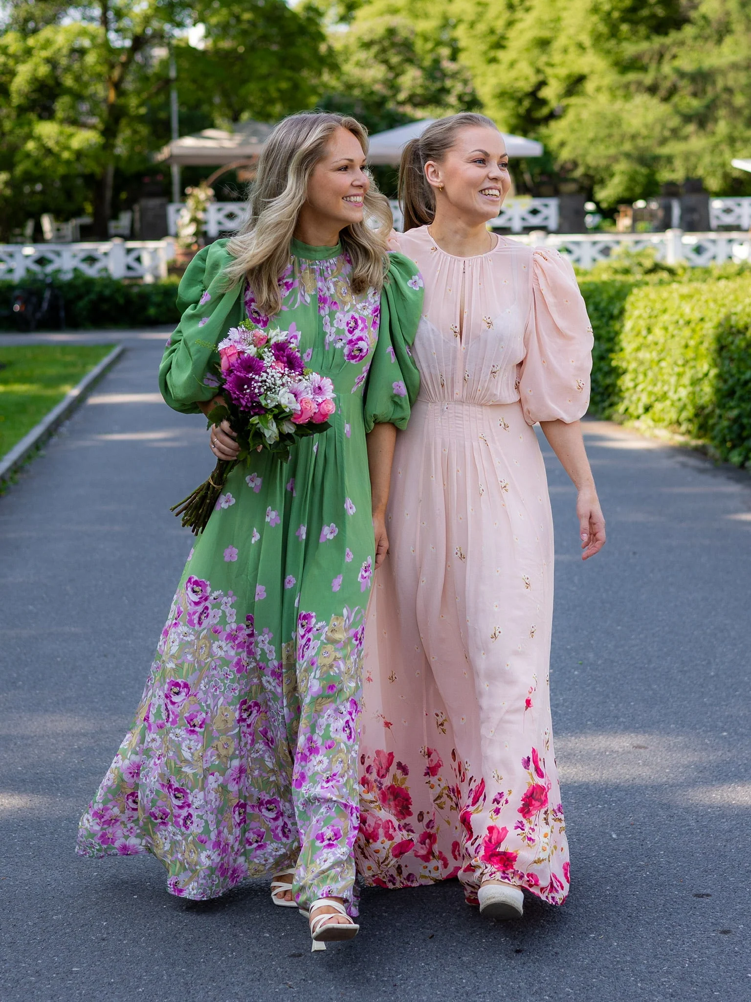 Georgette Tieband Gown Wild Flowers - Image 2