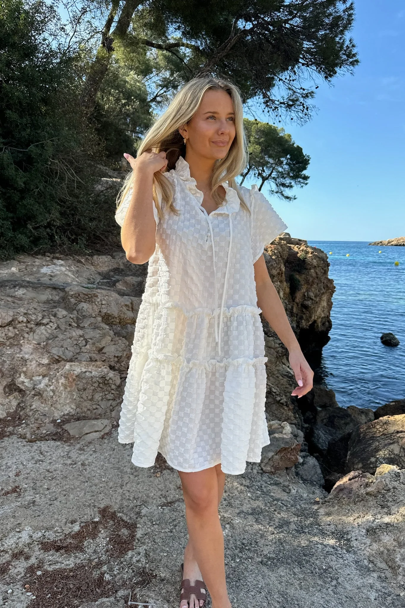 Fridaic Dress White Bubble