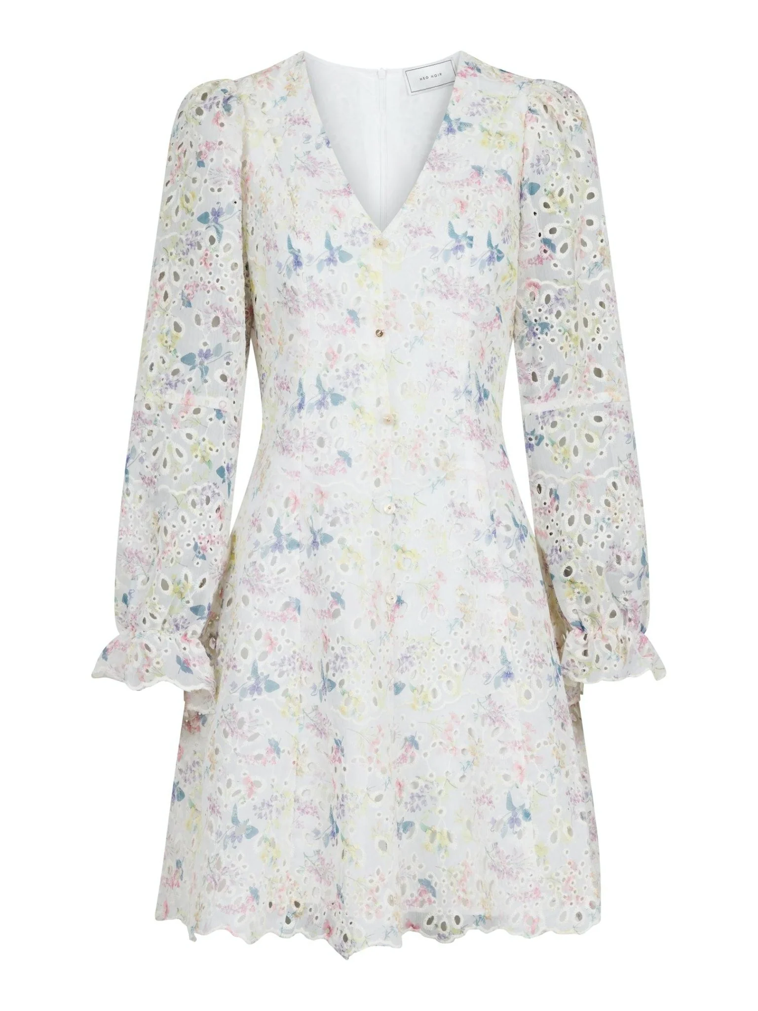 Cabana Embroidery Dress Creme - Image 2