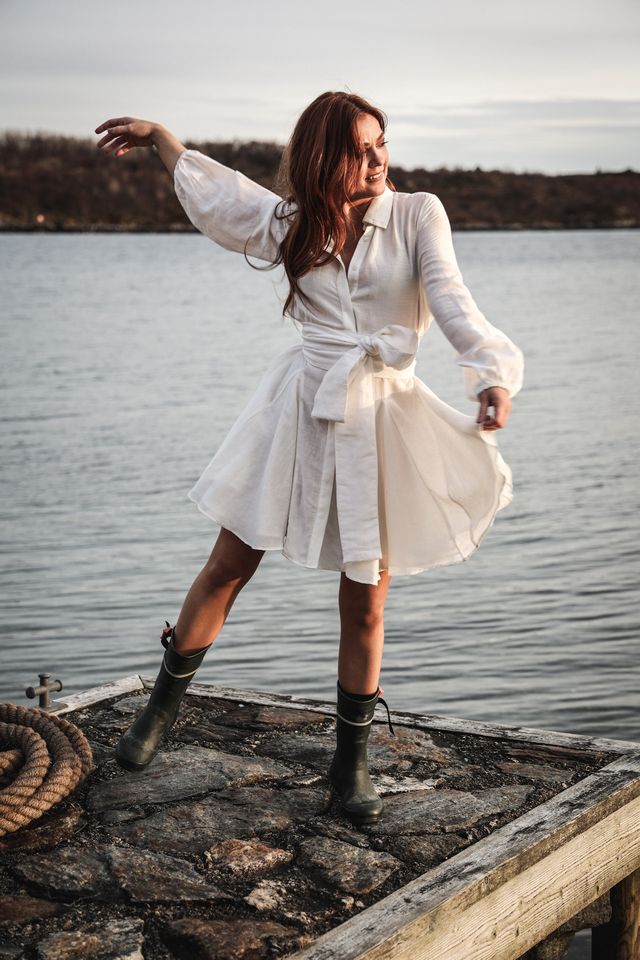 Bon Weekend Dress White - Image 14