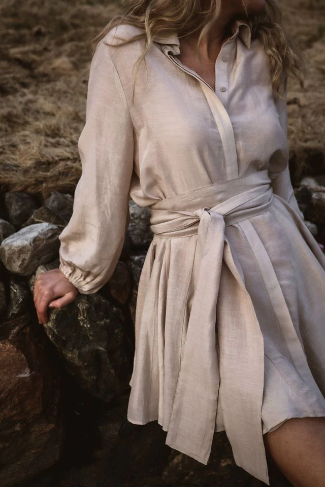 Bon Weekend Dress Beach Beige - Image 9