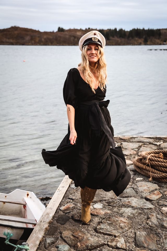 Napoli Long Dress Black - Image 3