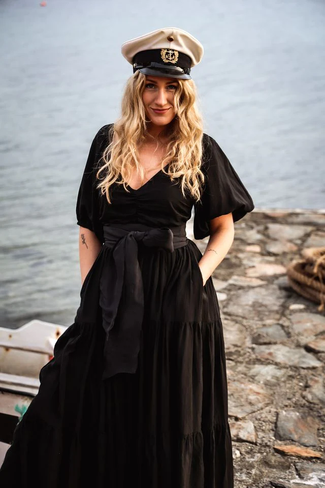 Napoli Long Dress Black - Image 5