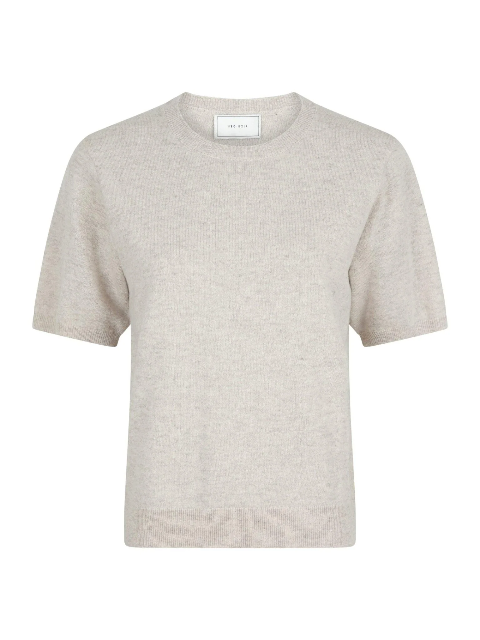Missy Knit Tee Sand Melange - Image 2