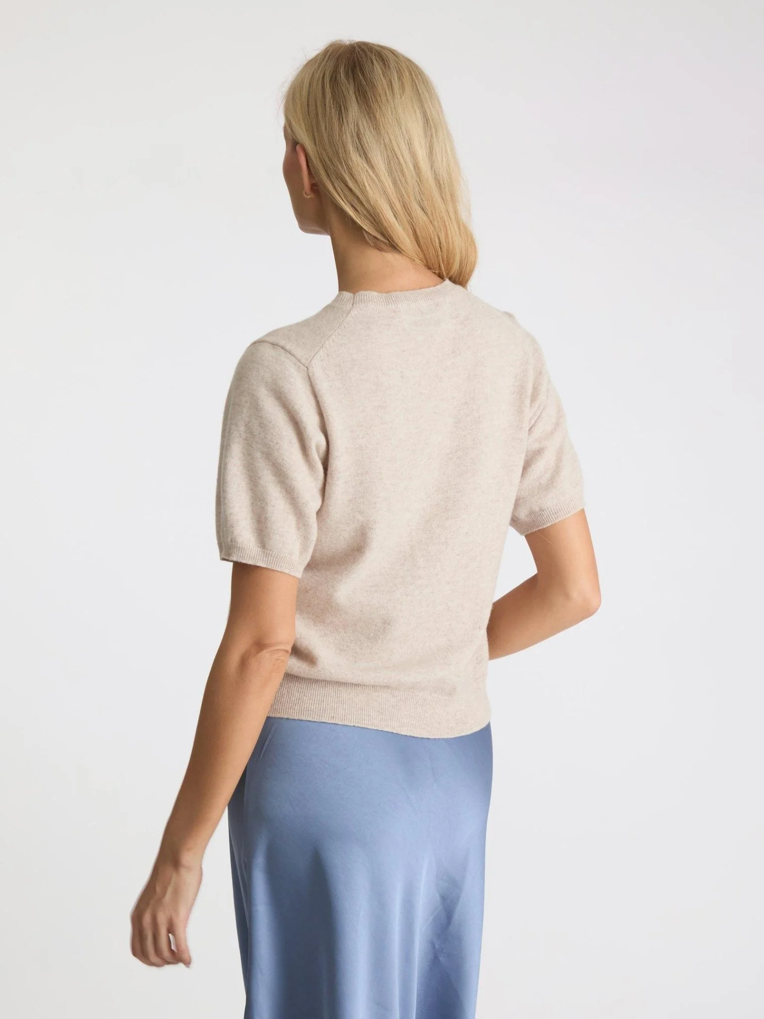 Missy Knit Tee Sand Melange - Image 7