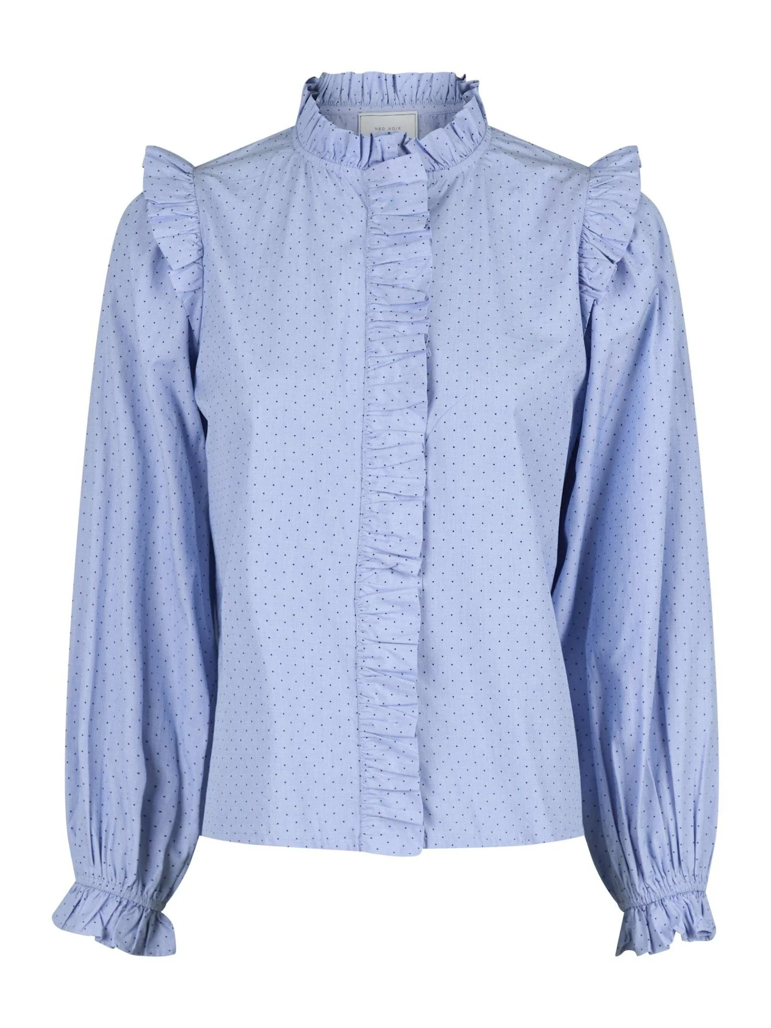 Charly Mini Dot Blouse Light Blue