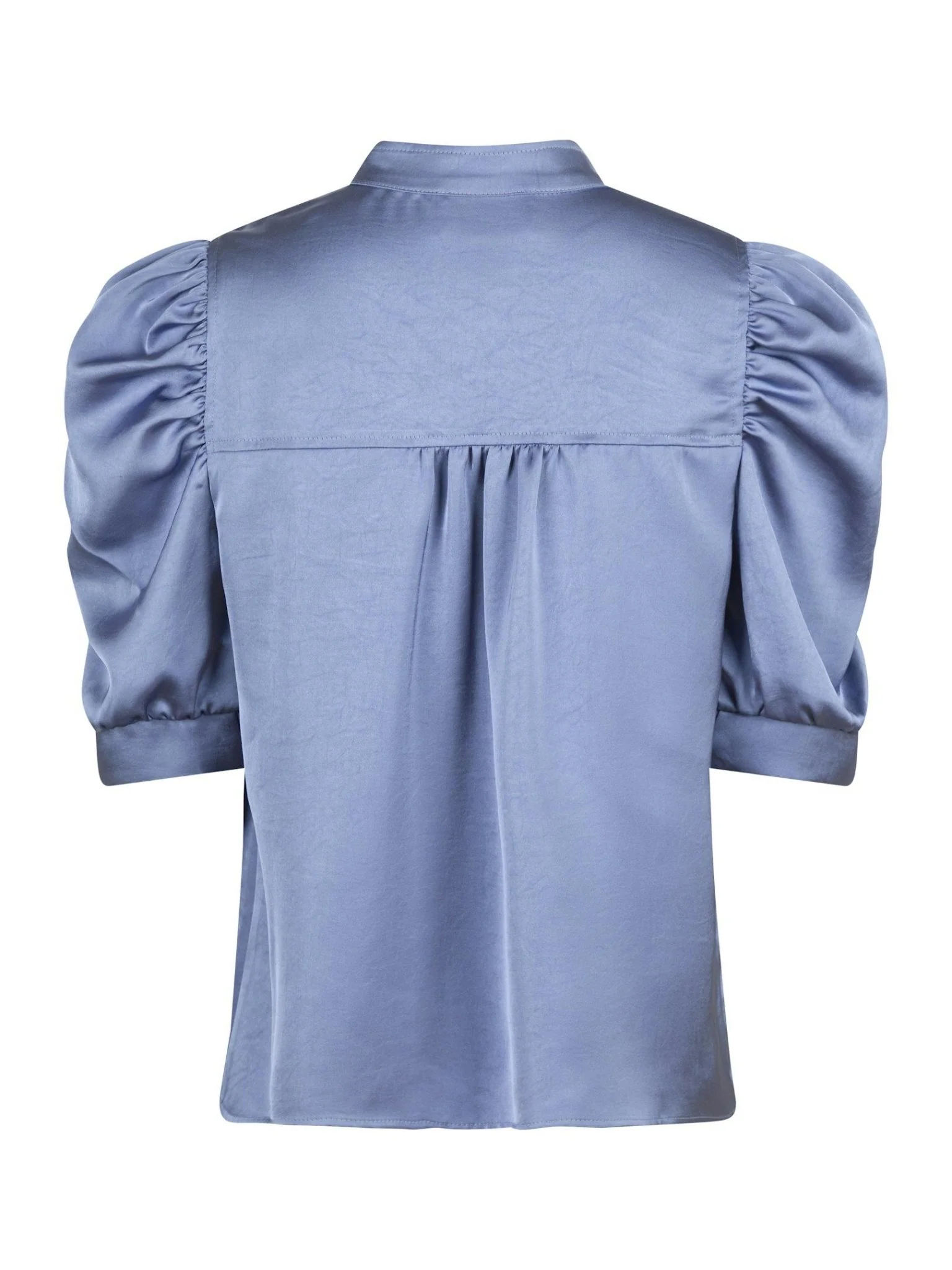 Roella Heavy Sateen Blouse Smoke Blue - Image 7