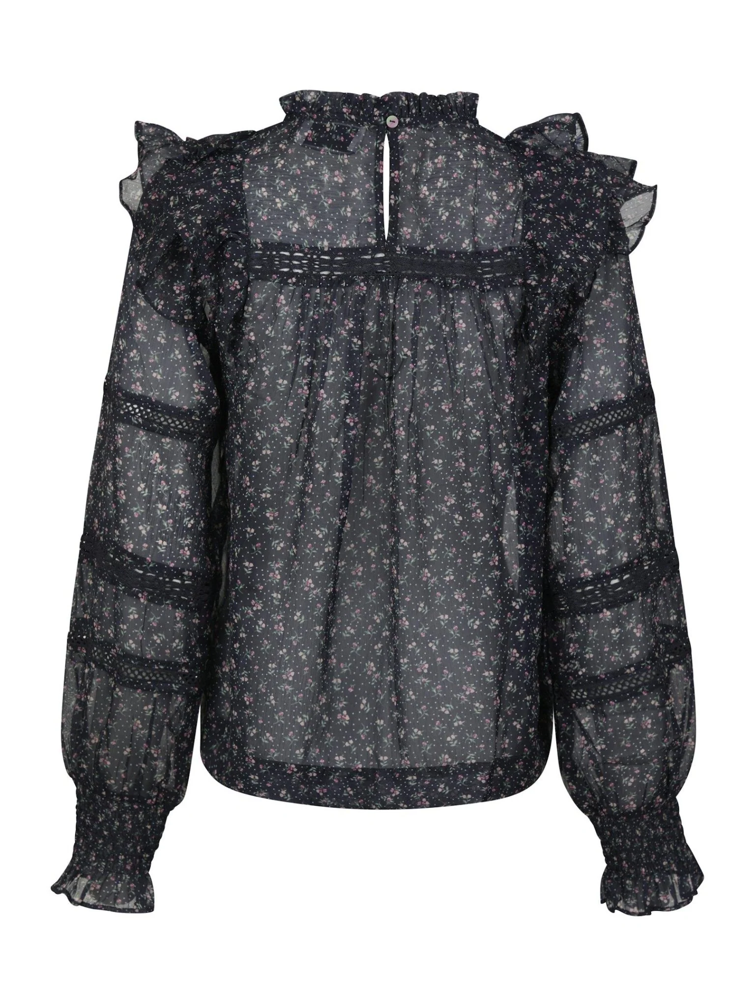 Sarna Mini Rose Blouse Black - Image 5