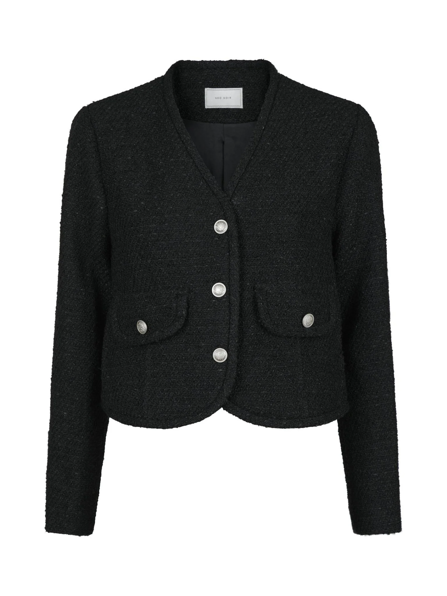 Manua Boucle Jacket Black - Image 2