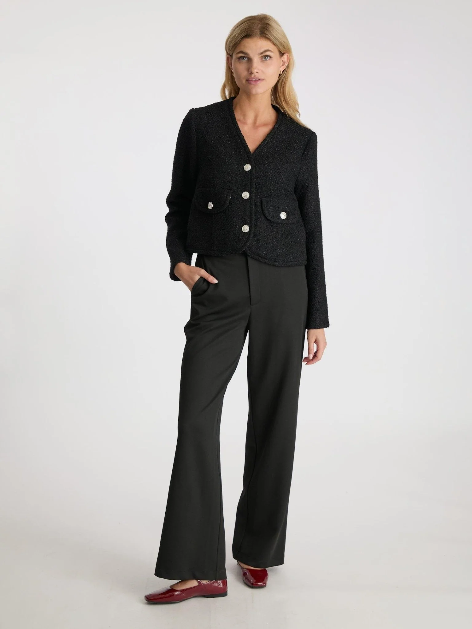 Manua Boucle Jacket Black - Image 8