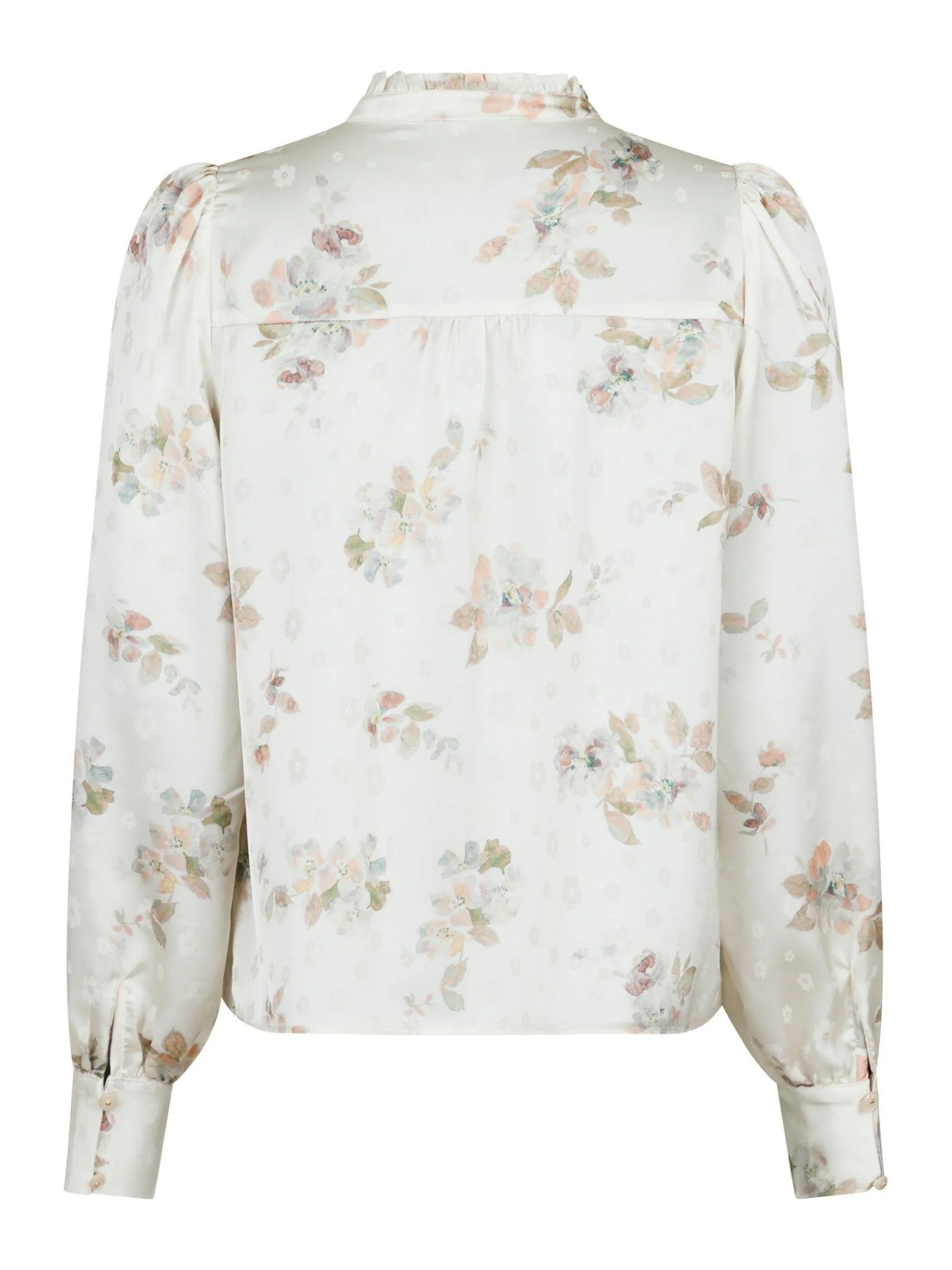Massima Soft Blossom Blouse Creme - Image 5
