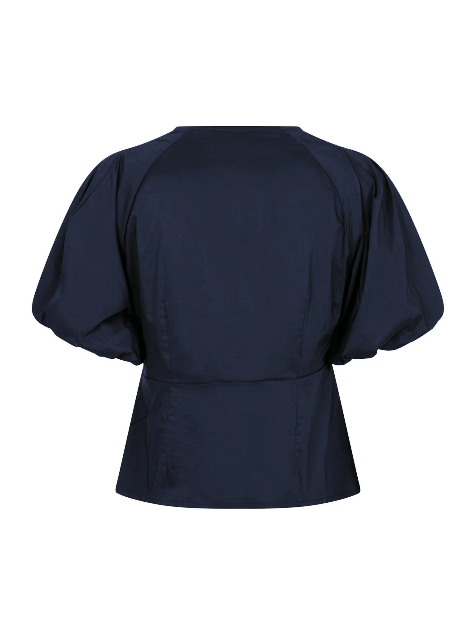 Irina Poplin Blouse Navy - Image 10