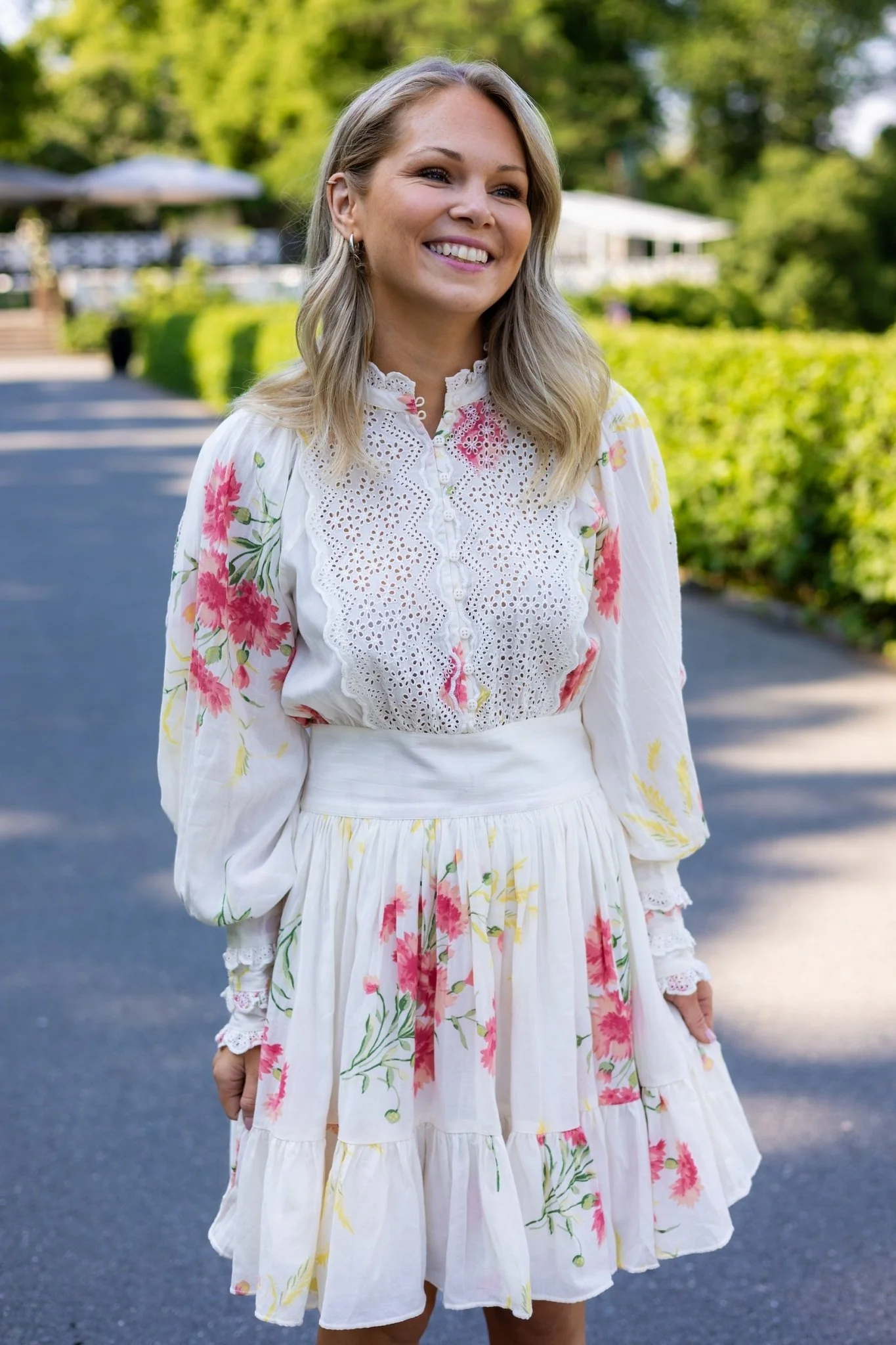 Cotton Slub Mini Dress Straw - Image 3