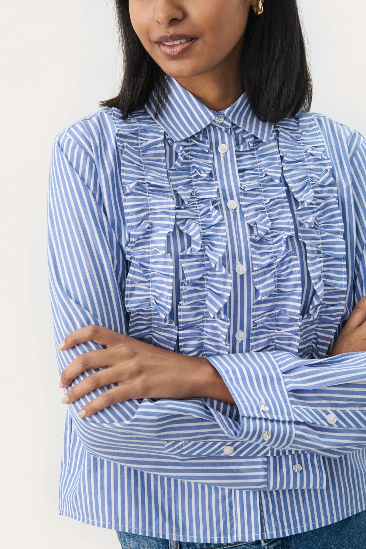 Pranverapw Shirt Amparo Blue Stripe - Image 4