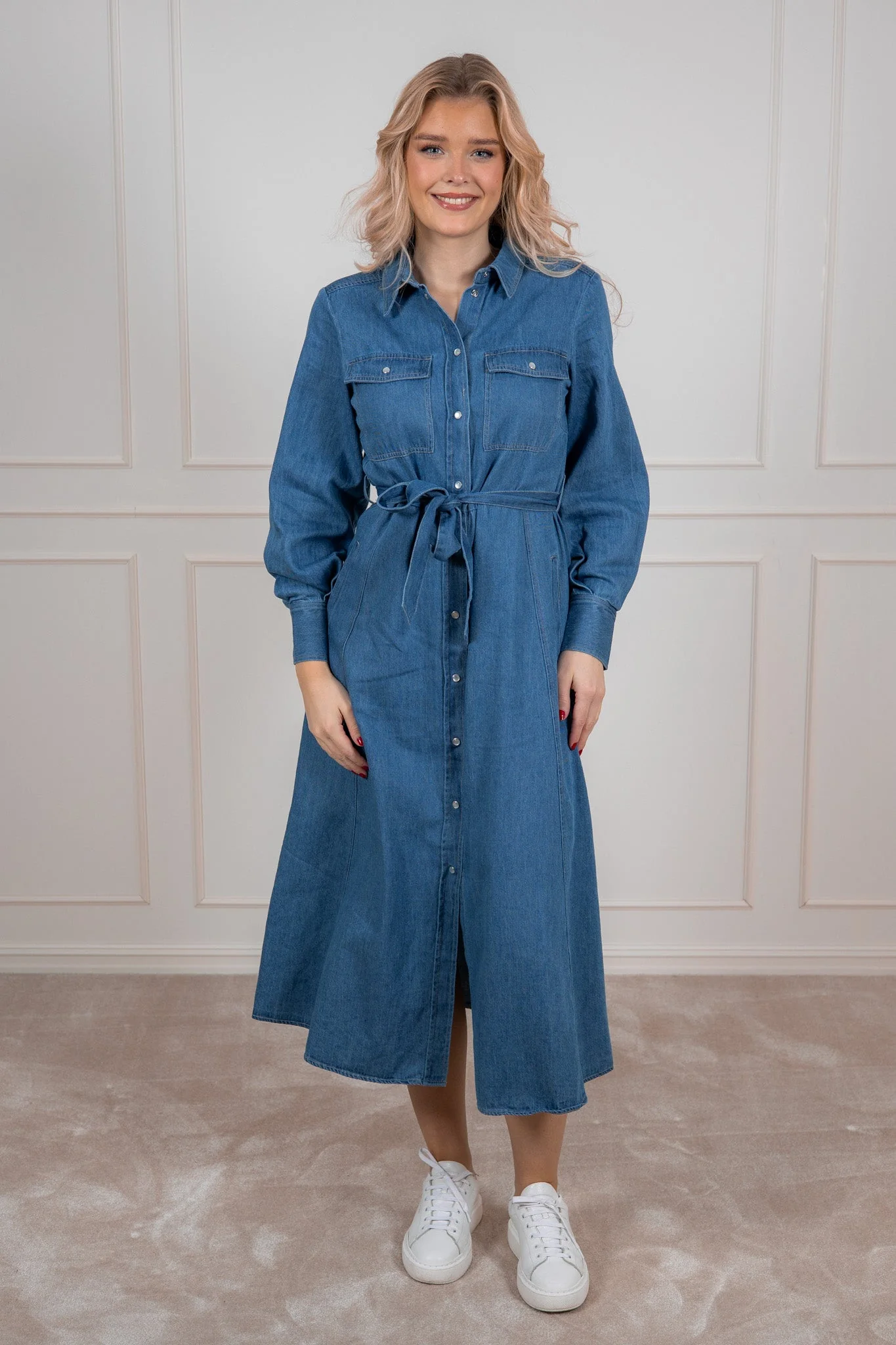 Polenkapw Dress Medium Blue Denim - Image 3