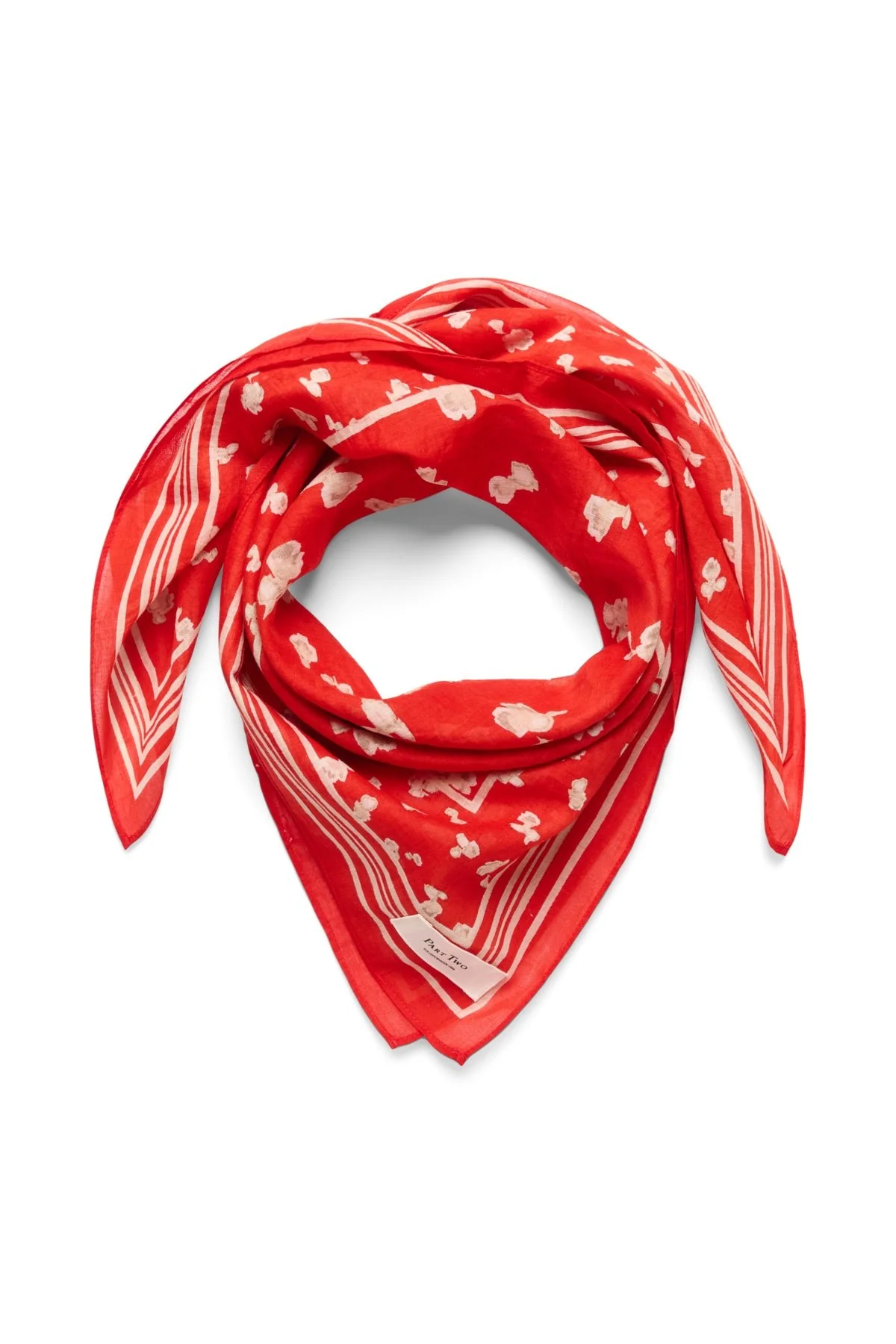 Phipw Scarf Red Mars Blurred Flower