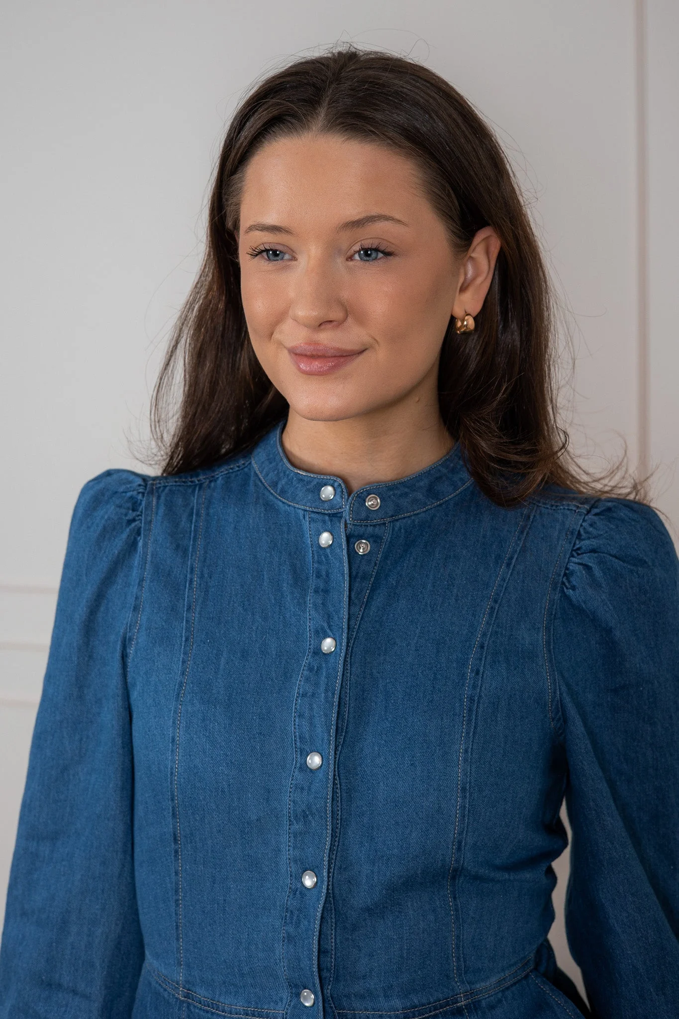 Polla Dress Medium Blue Denim - Image 5