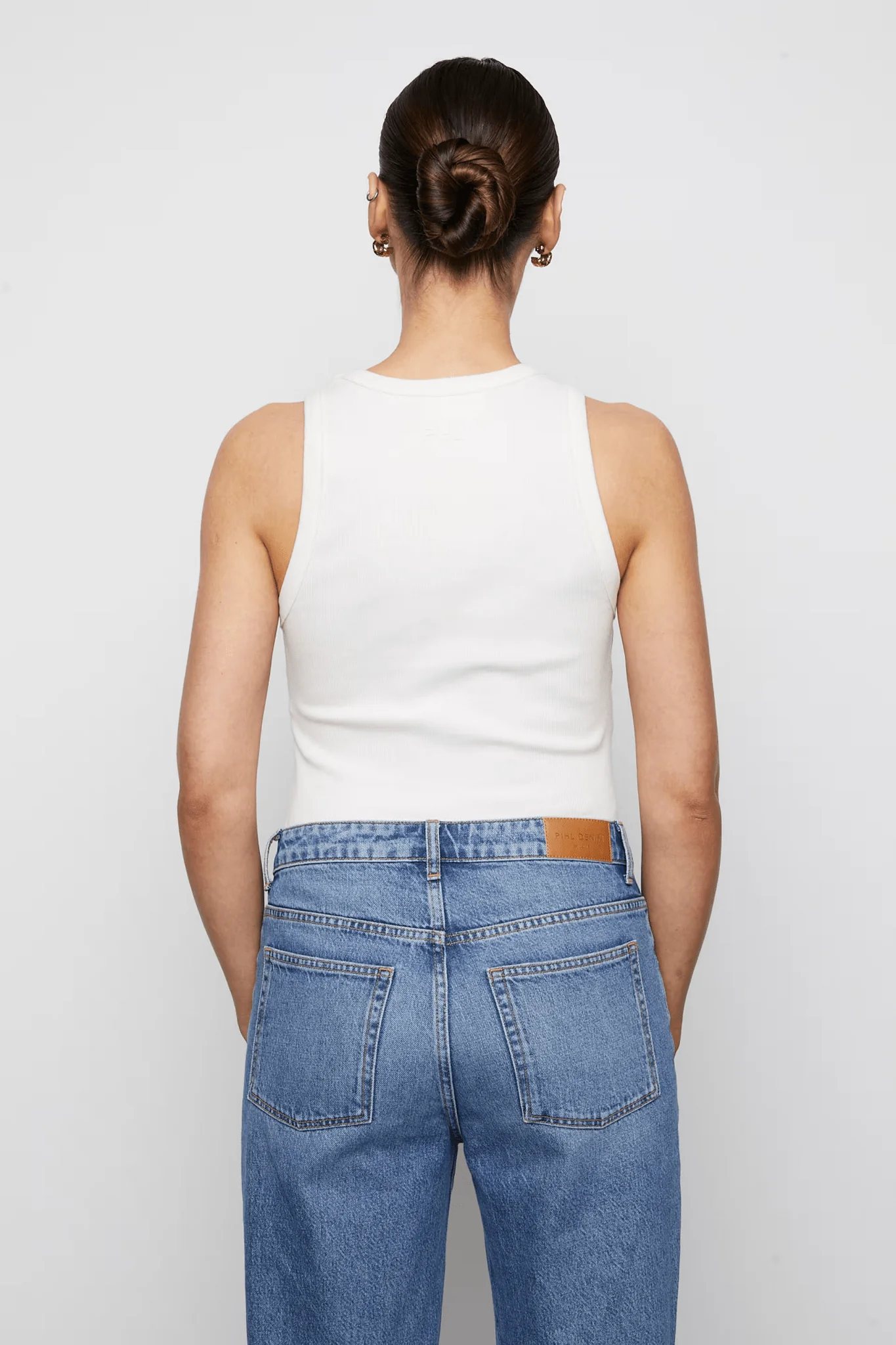 Pia Rib Singlet Ecru - Image 8