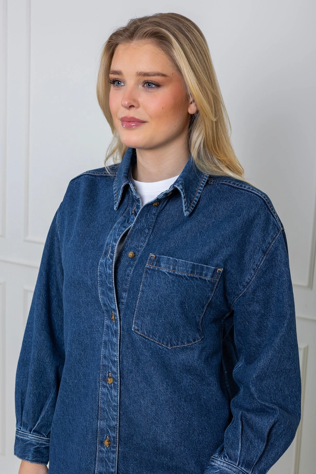 Alex Shirt Washed Dark Blue - Image 5