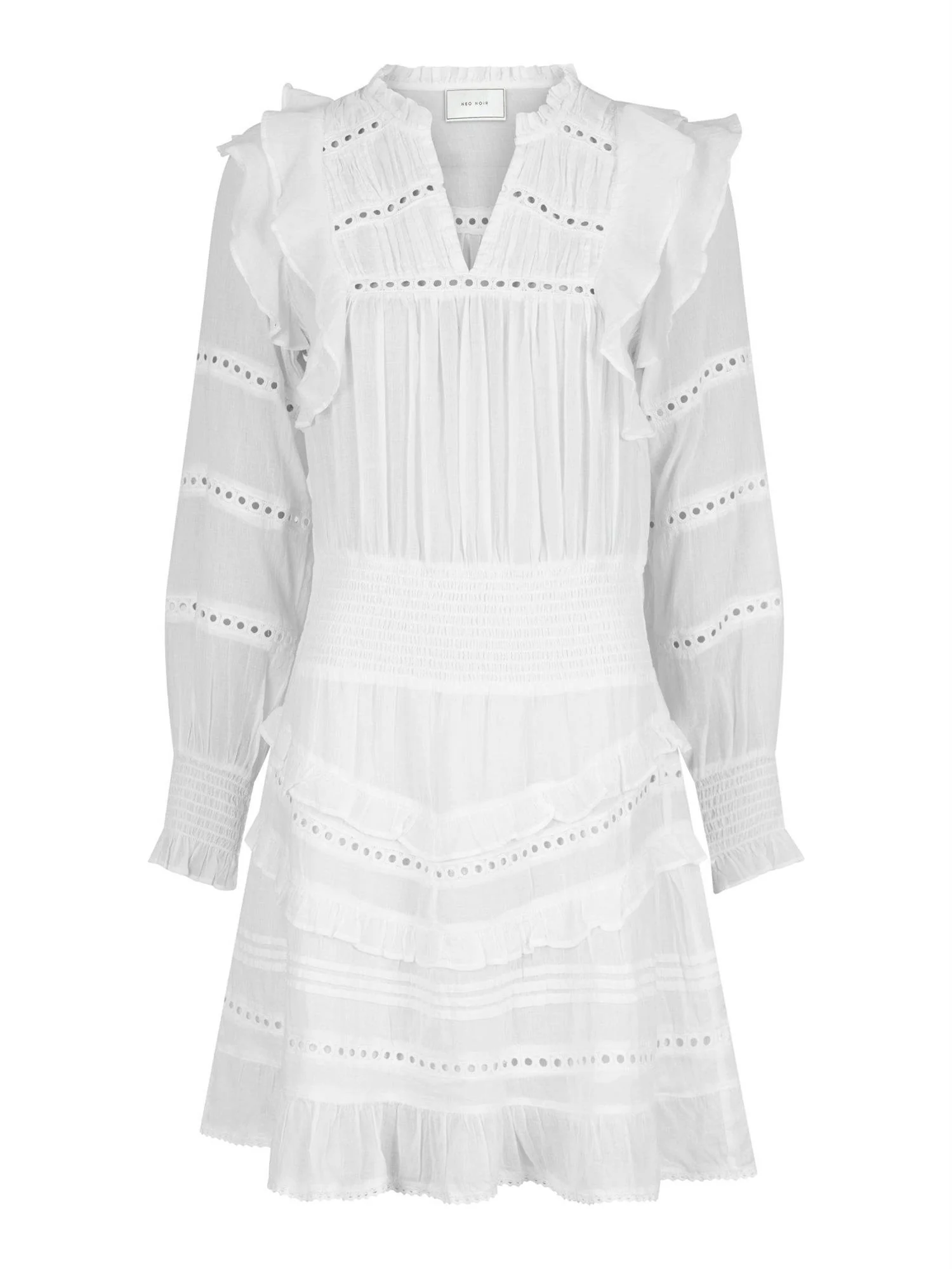 Harmoni S Voile Dress White - Image 2