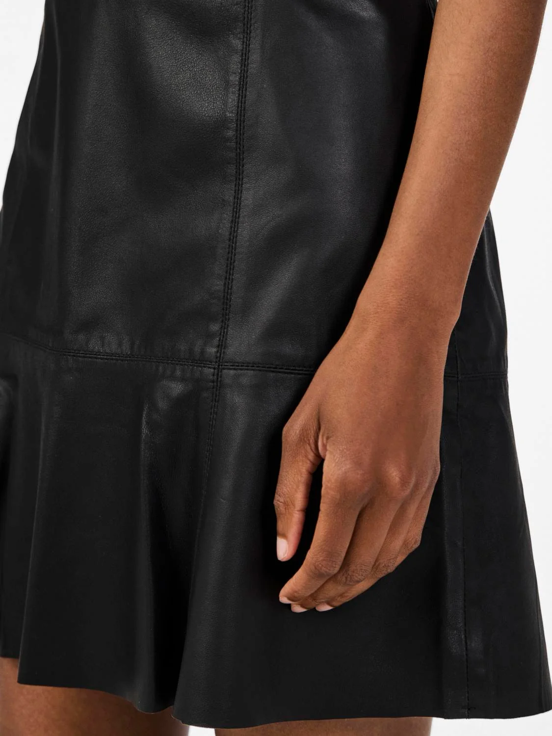 Colly Mw Naplon Leather Skirt Black - Image 3