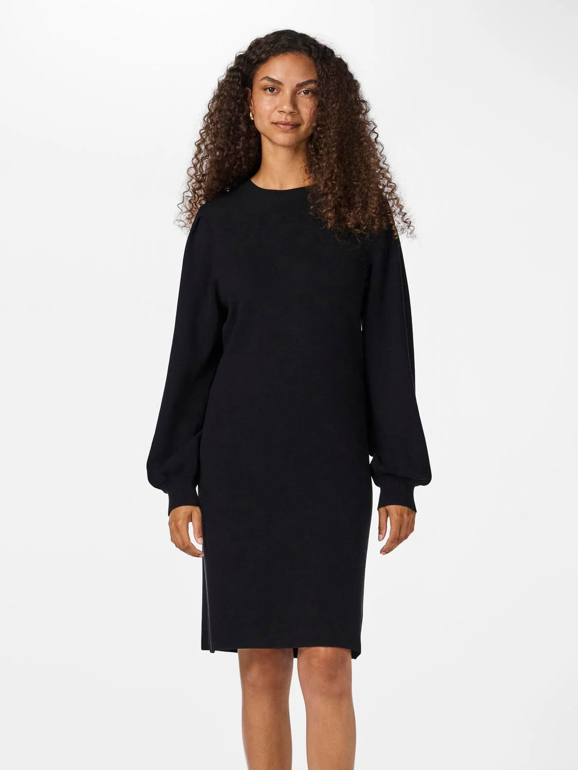 Yasfonny Ls Knit Dress Black - Image 3