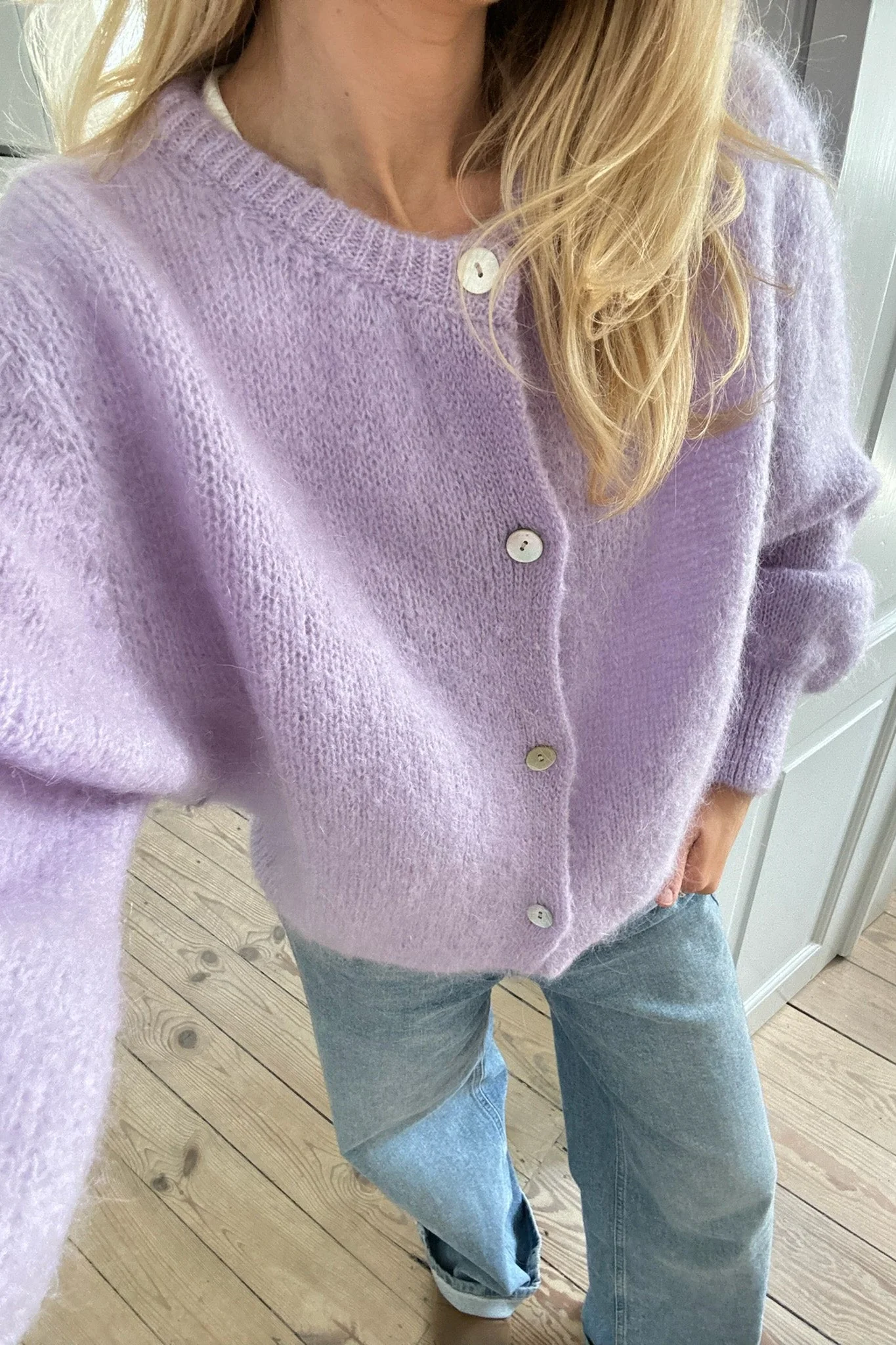 Ida Cardigan Light Purple - Image 3