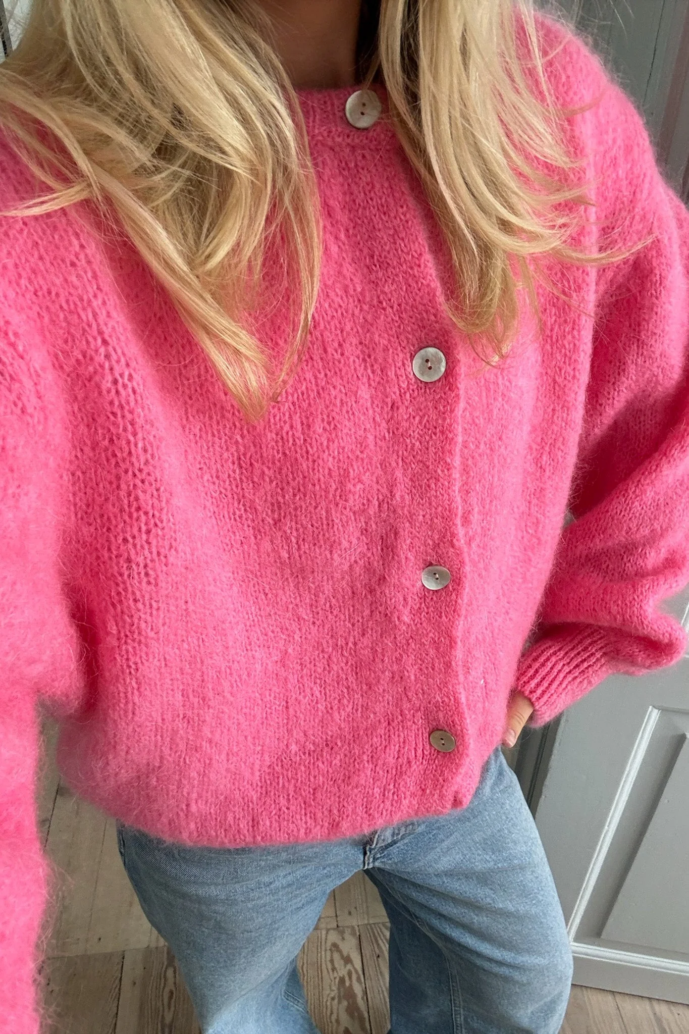 Ida Cardigan Pink - Image 5
