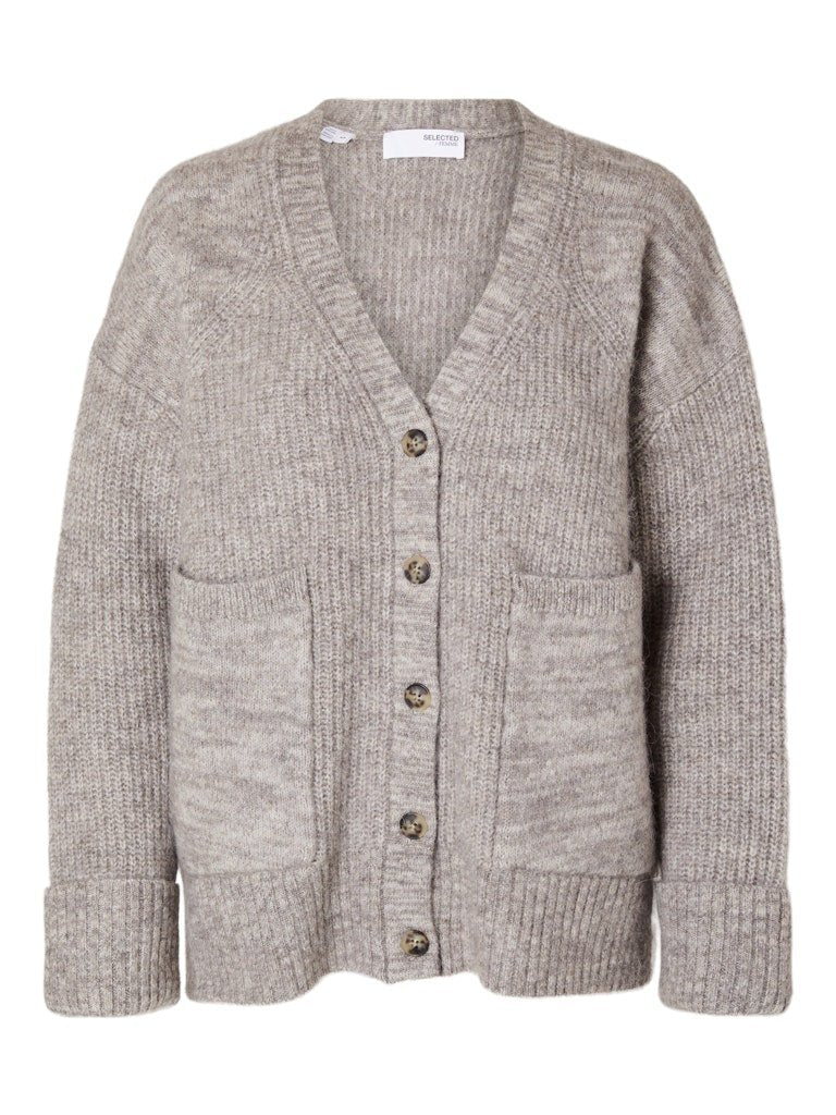 Alva Ls Knit Cardigan Steel Gray Birch - Image 2