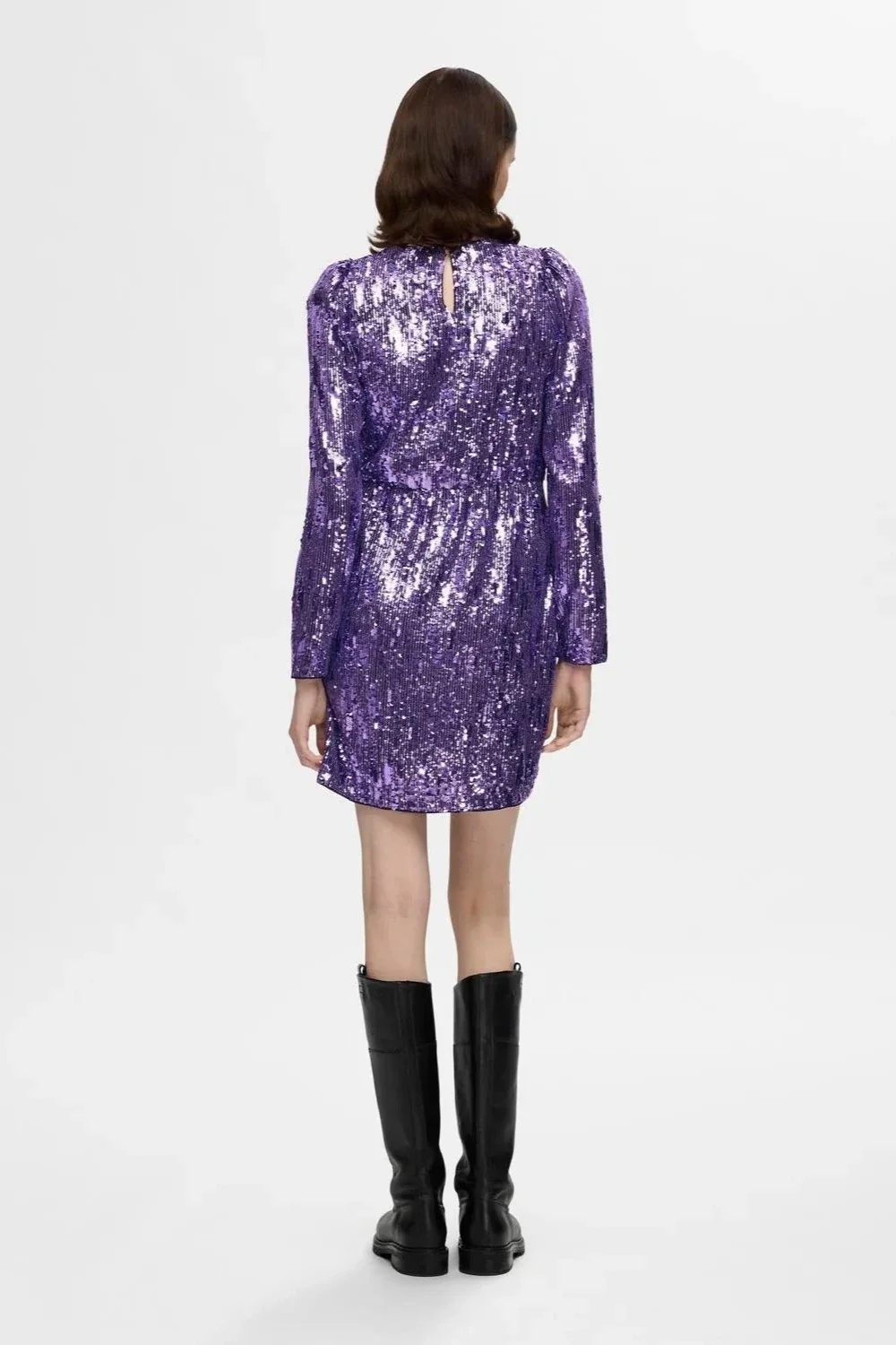 Ari-Colyn Ls Short Sequins Dress Liberty - Image 9