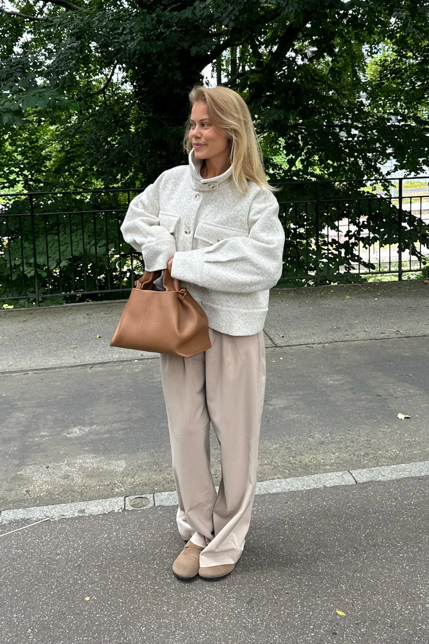 Lauraic Jacket Sand Melange - Image 9