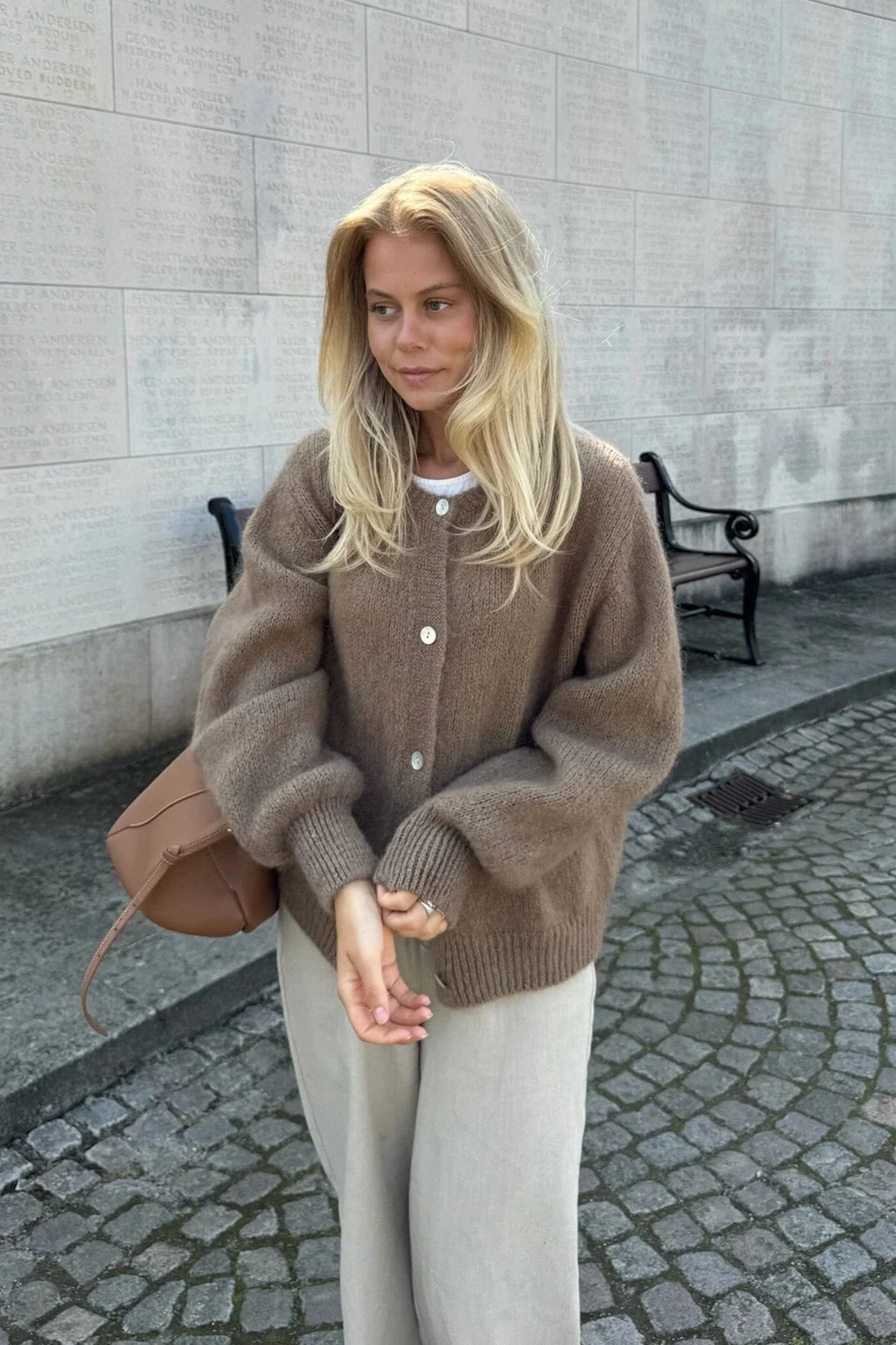 Ida Cardigan Camel - Image 2